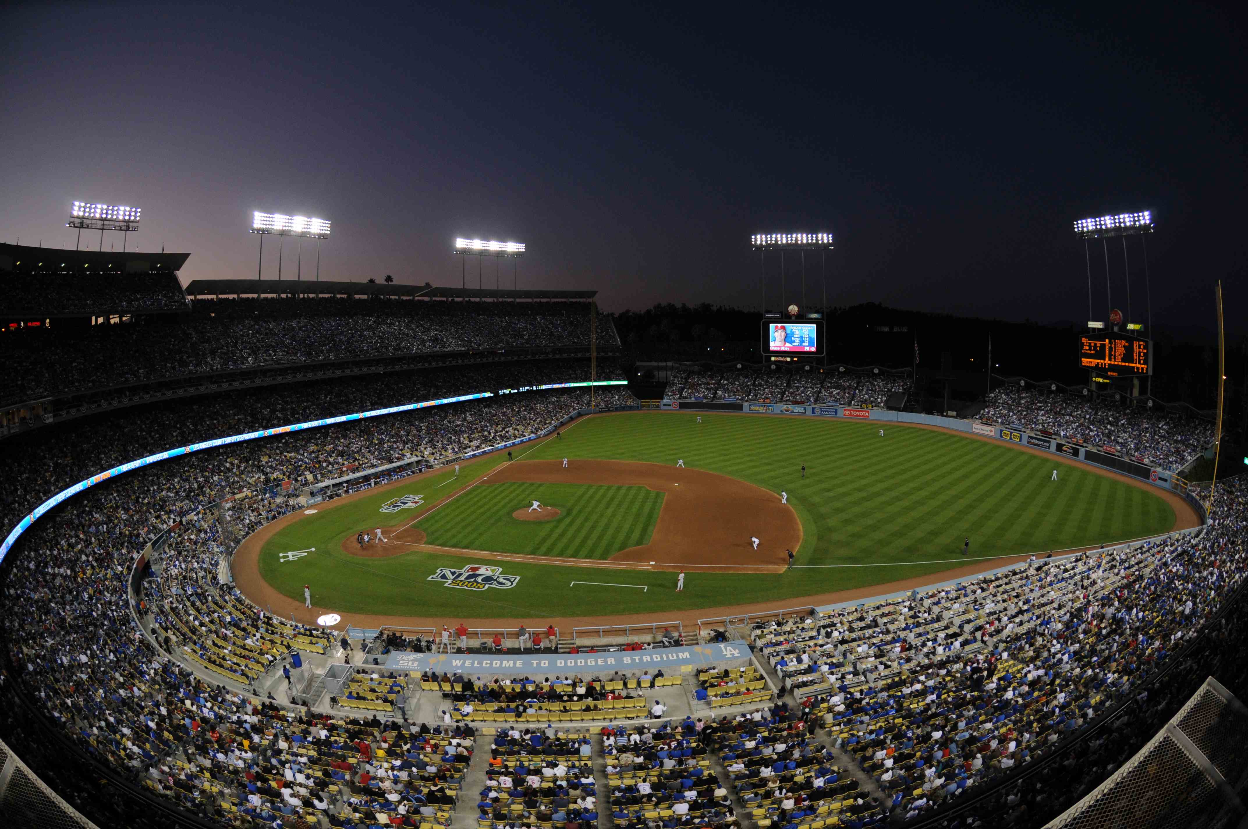 Los Angeles Dodgers Baseball Stadium Wallpaper HD / Desktop