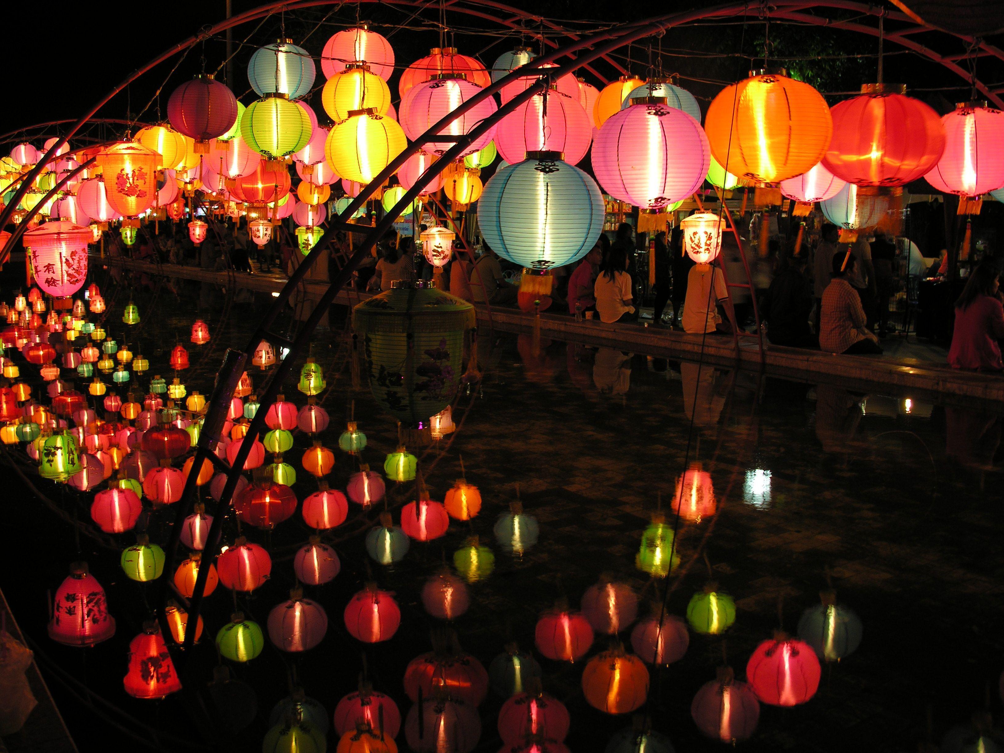 Asian Lanterns HD Wallpaper by HD Wallpaper Daily
