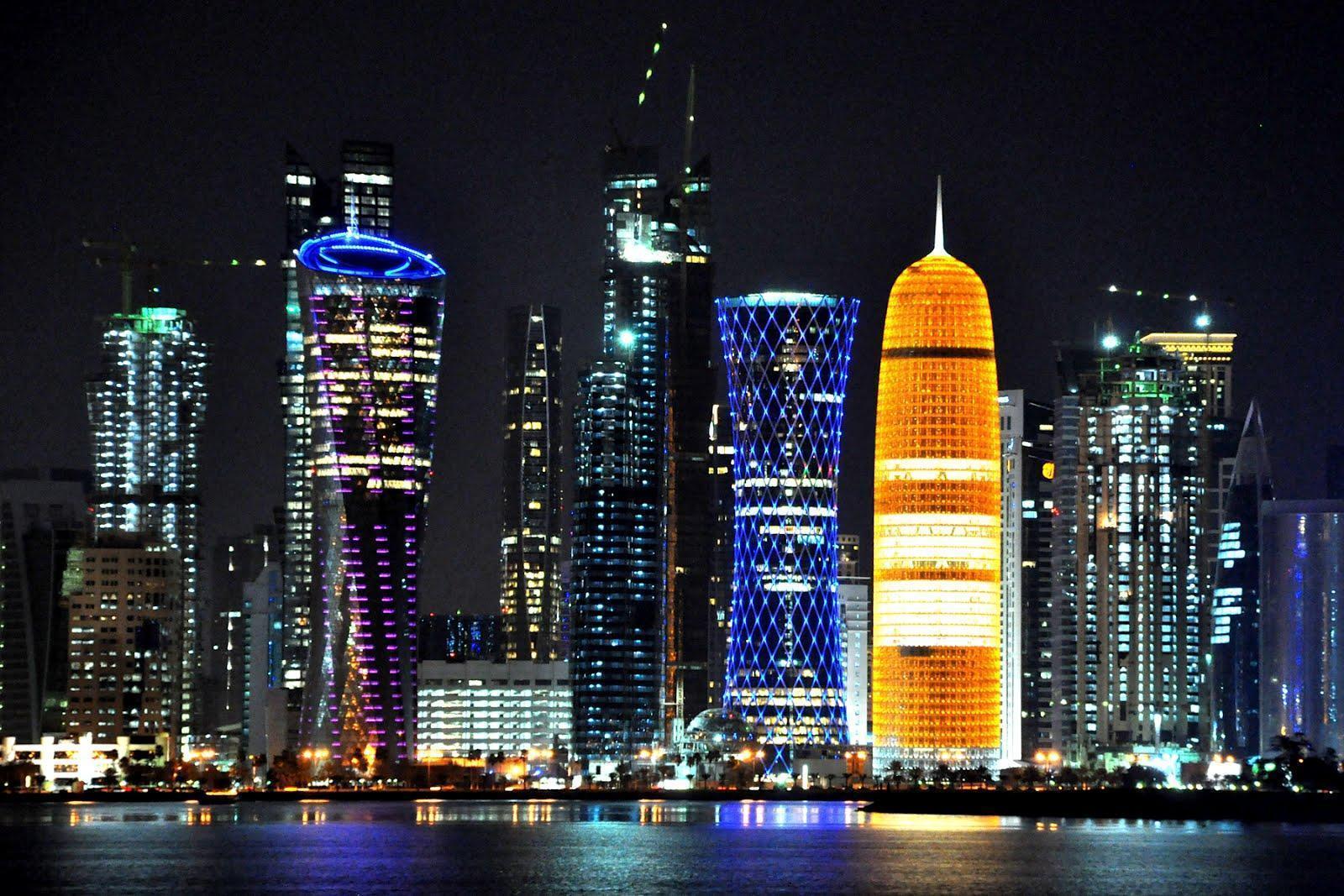 Doha Qatar Skyline HD Wallpaper. Best Wallpaper Fan. Download