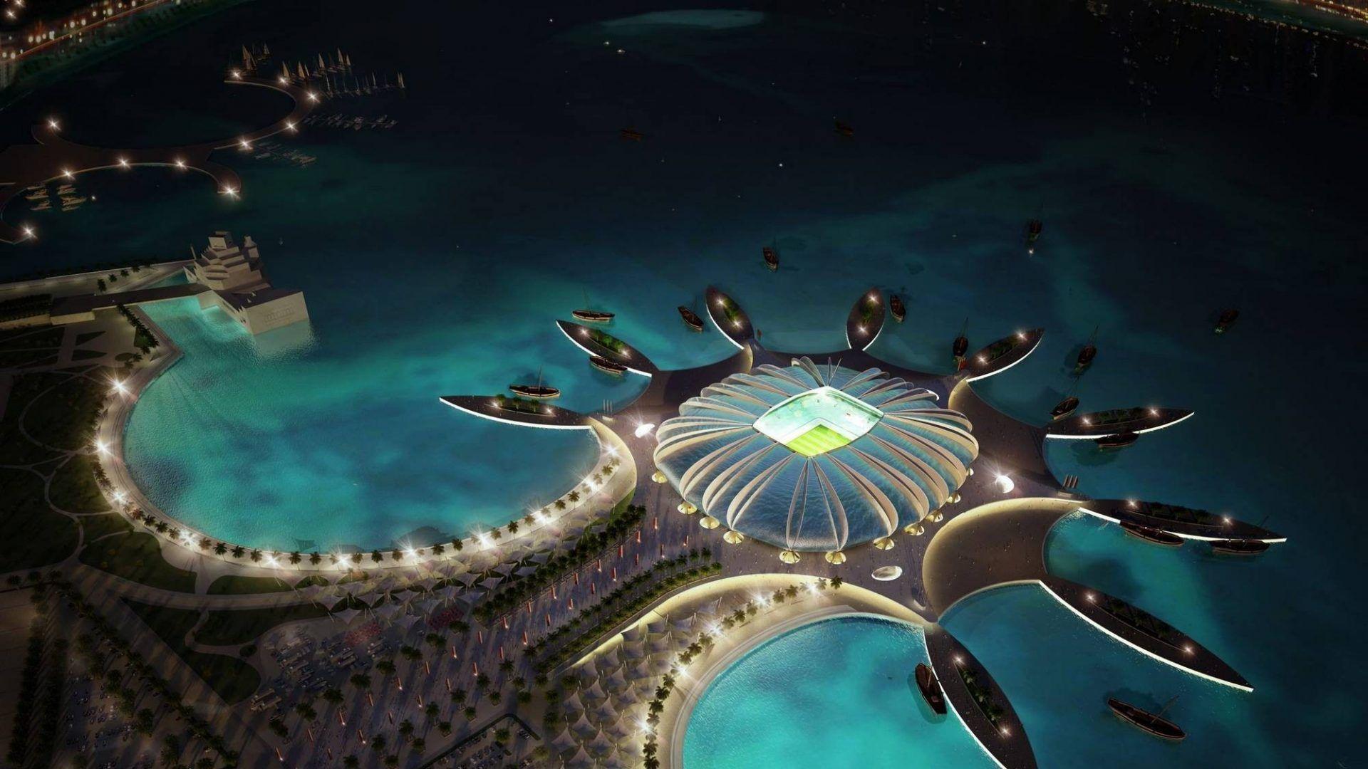 Qatar Tag wallpaper: Qatar Football Stadium Cool Architecture