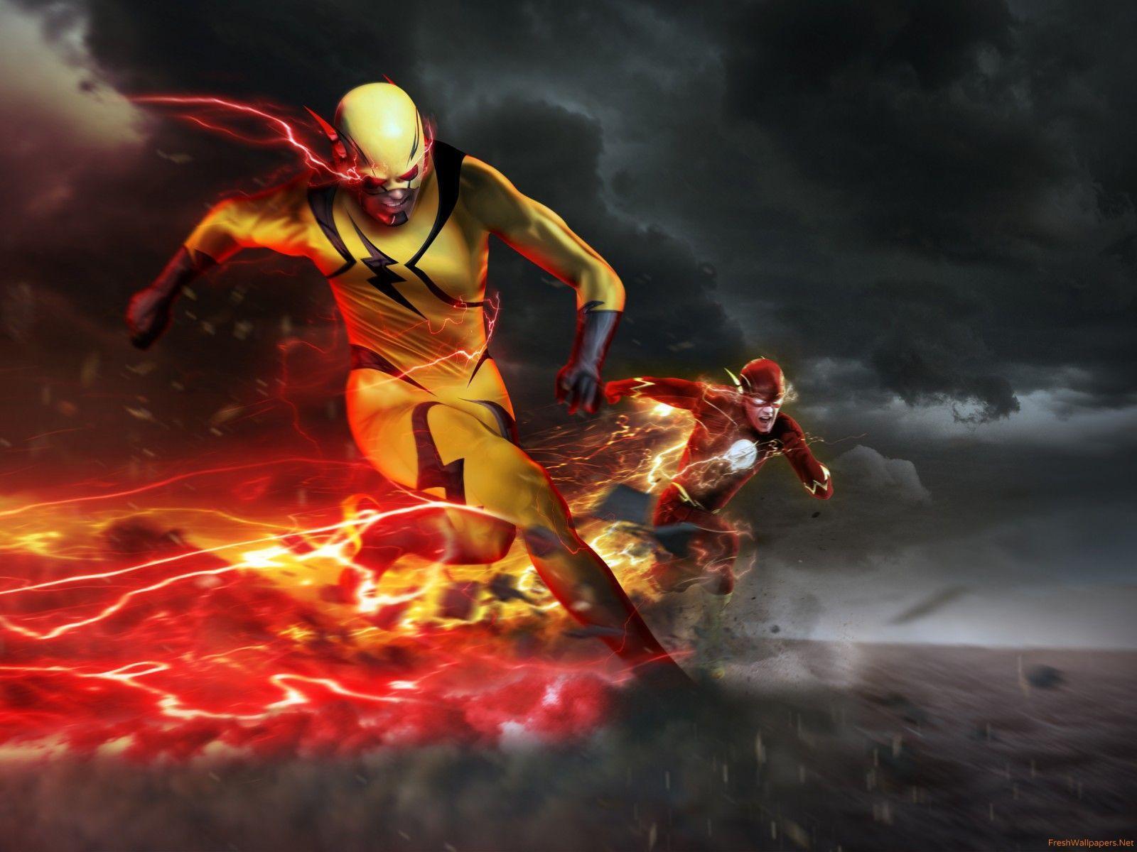 Eobard Thawne as Professor Zoom in The Flash wallpaper