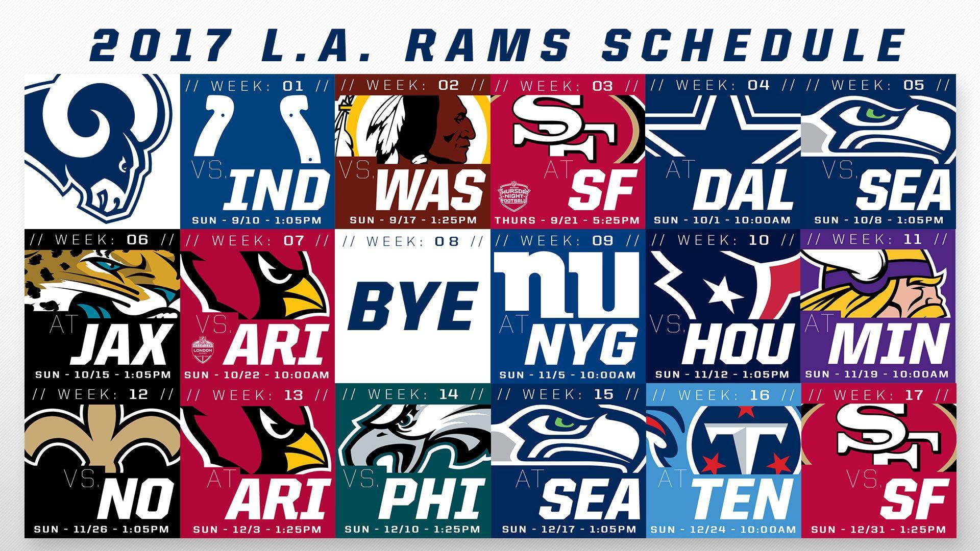 Rams Schedule Wallpaper