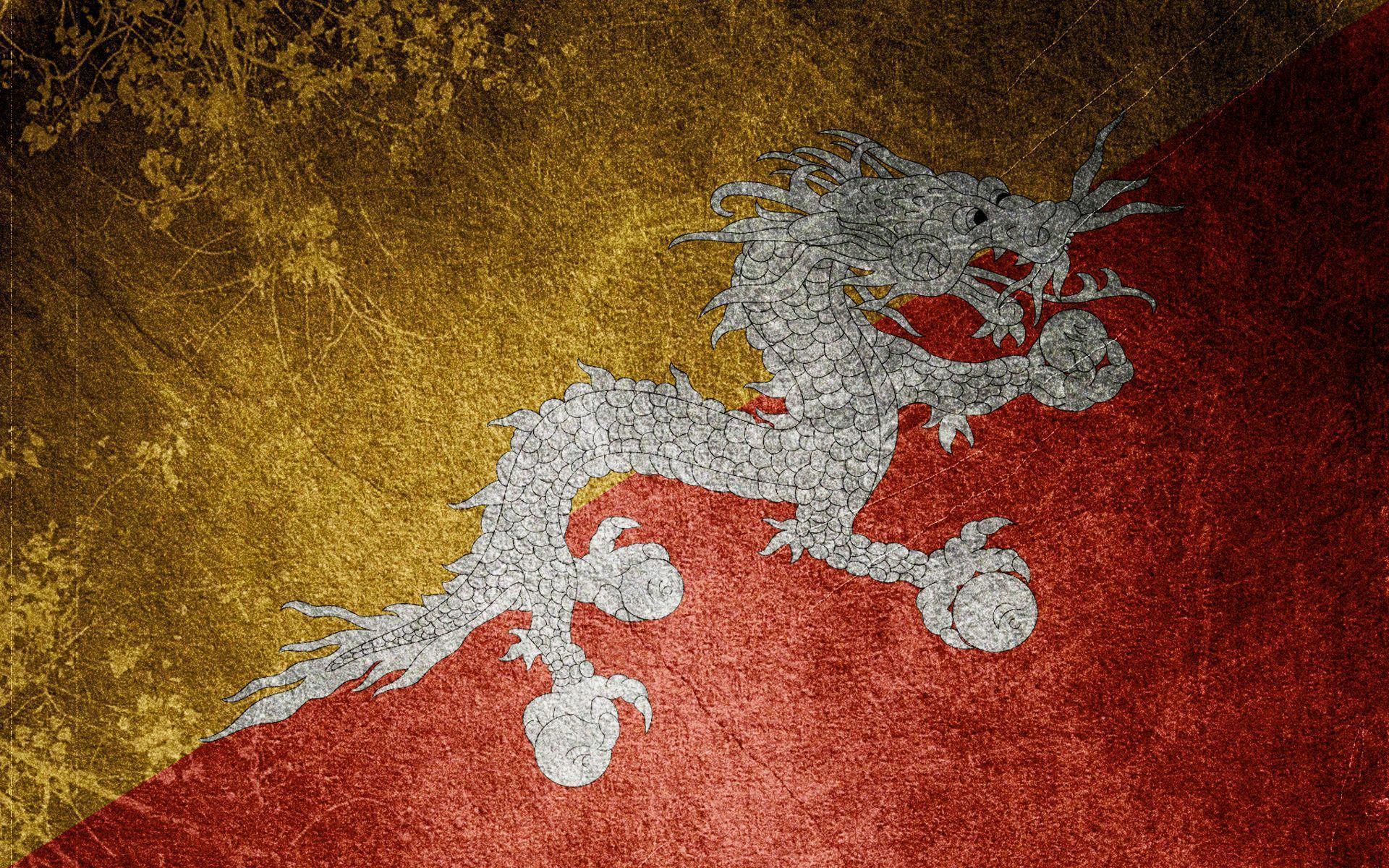 Flag Of Bhutan HD Wallpaper