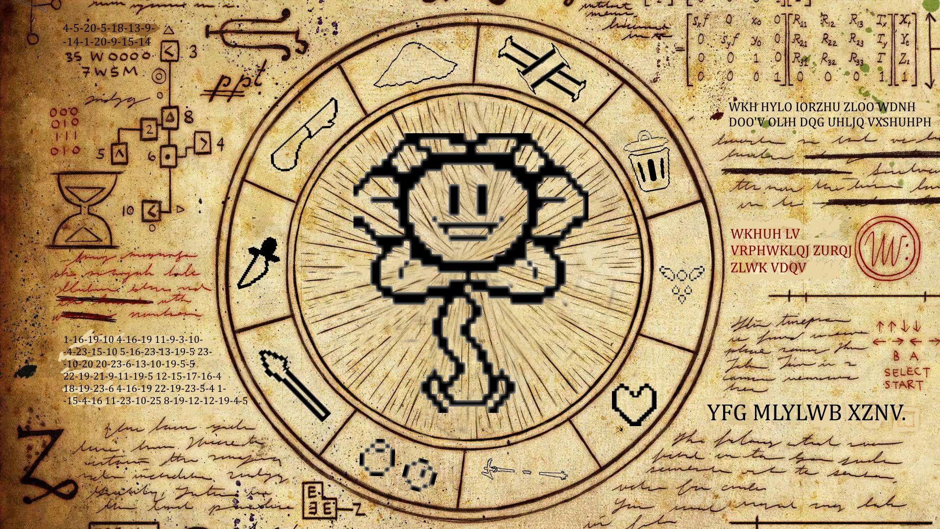 I Made A Undertale Themed Bill Cipher Wheel