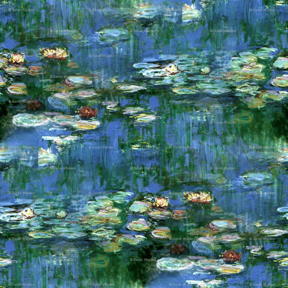 Claude Monet Water Lilies 1916 Large wallpaper