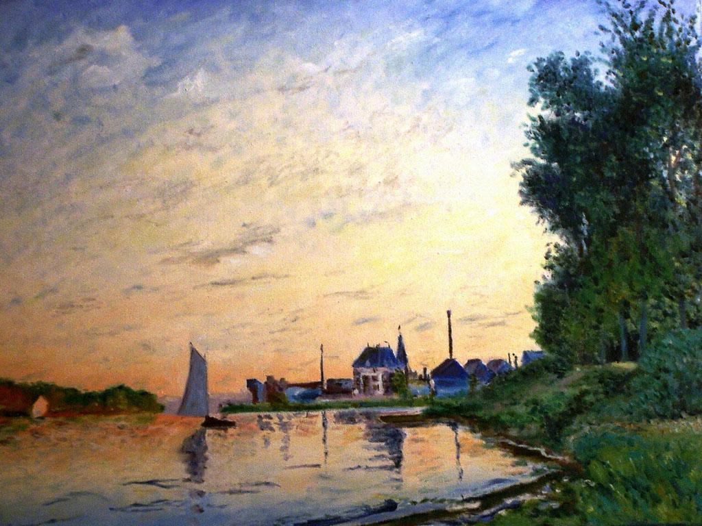 Claude Monet Landscape Painting. Sense of place