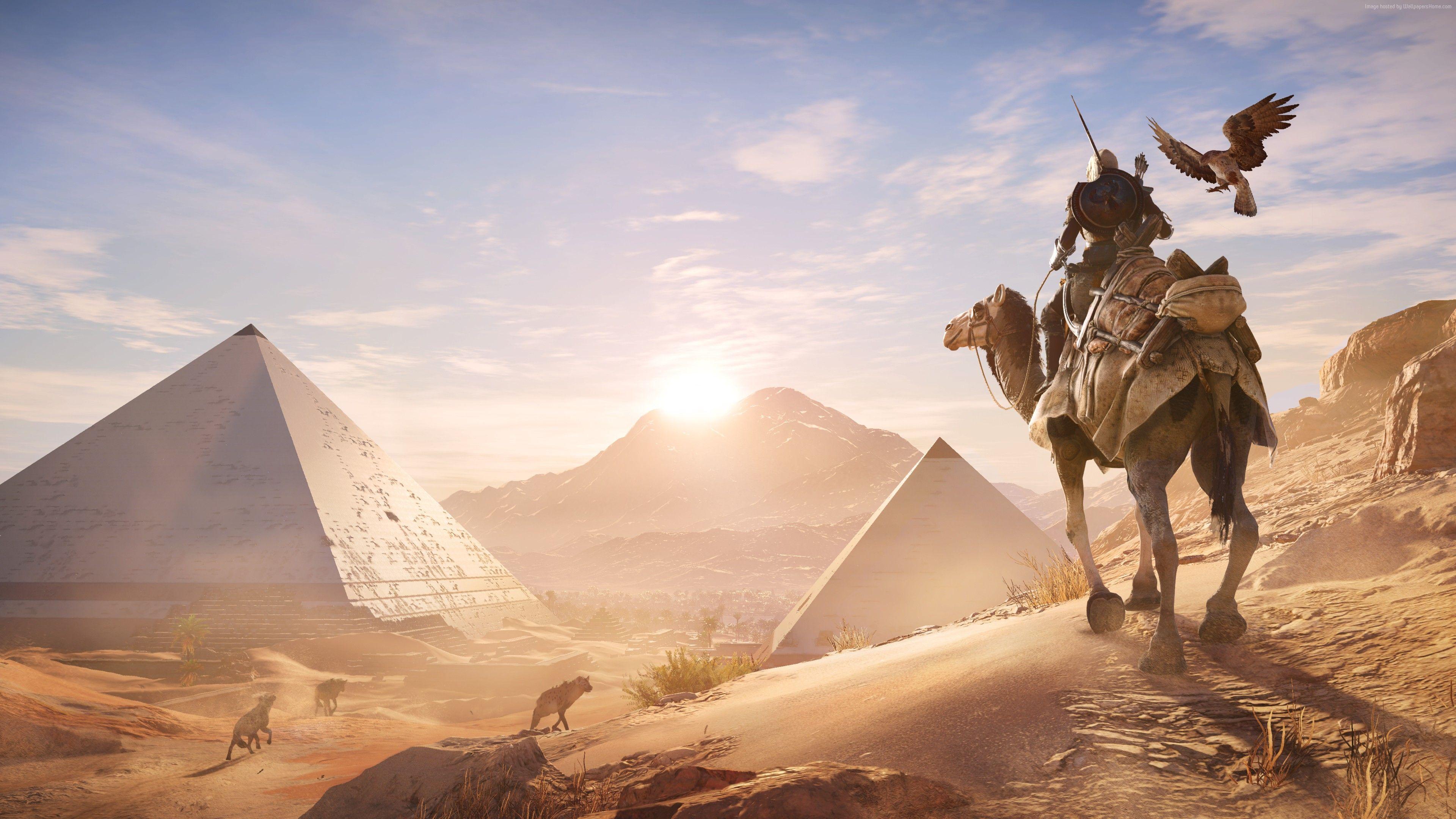 Wallpaper Assassin's Creed Origins, 4k, E3 screenshot, Games