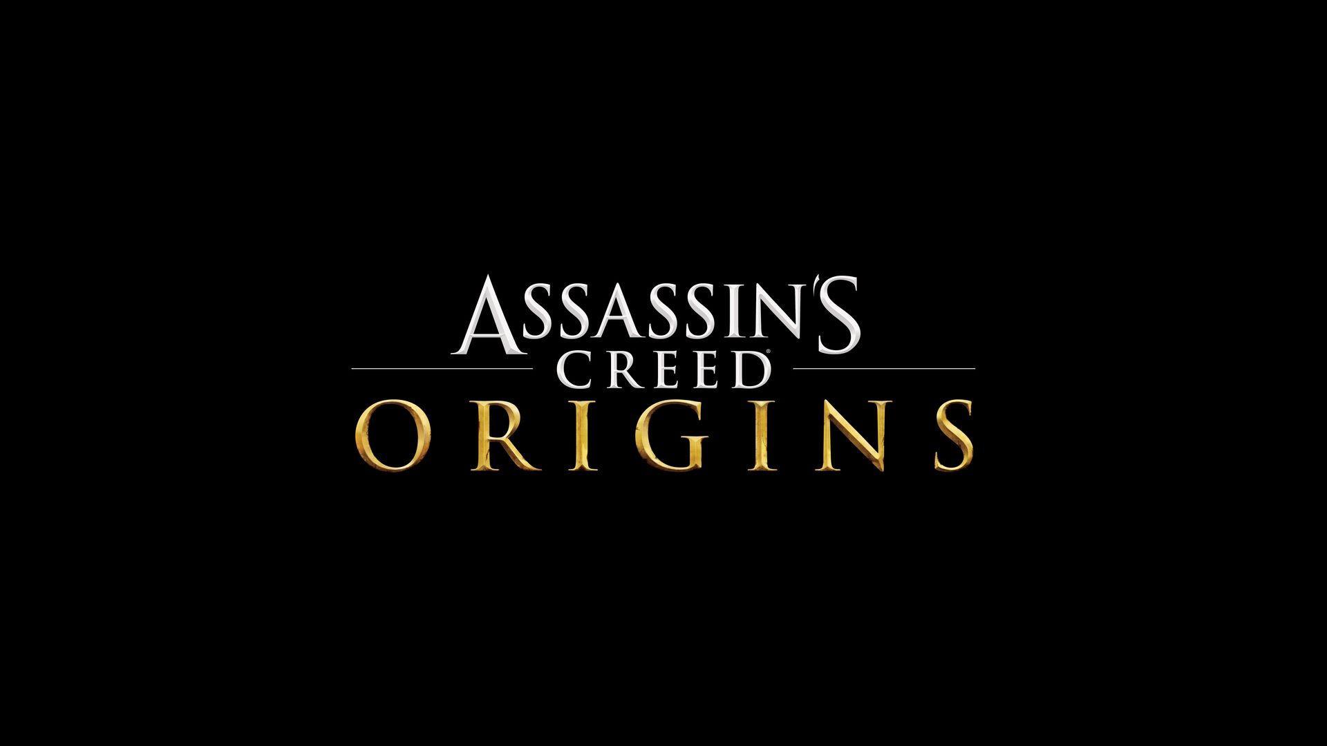 Assassins Creed Origins Game Logo Wallpaper