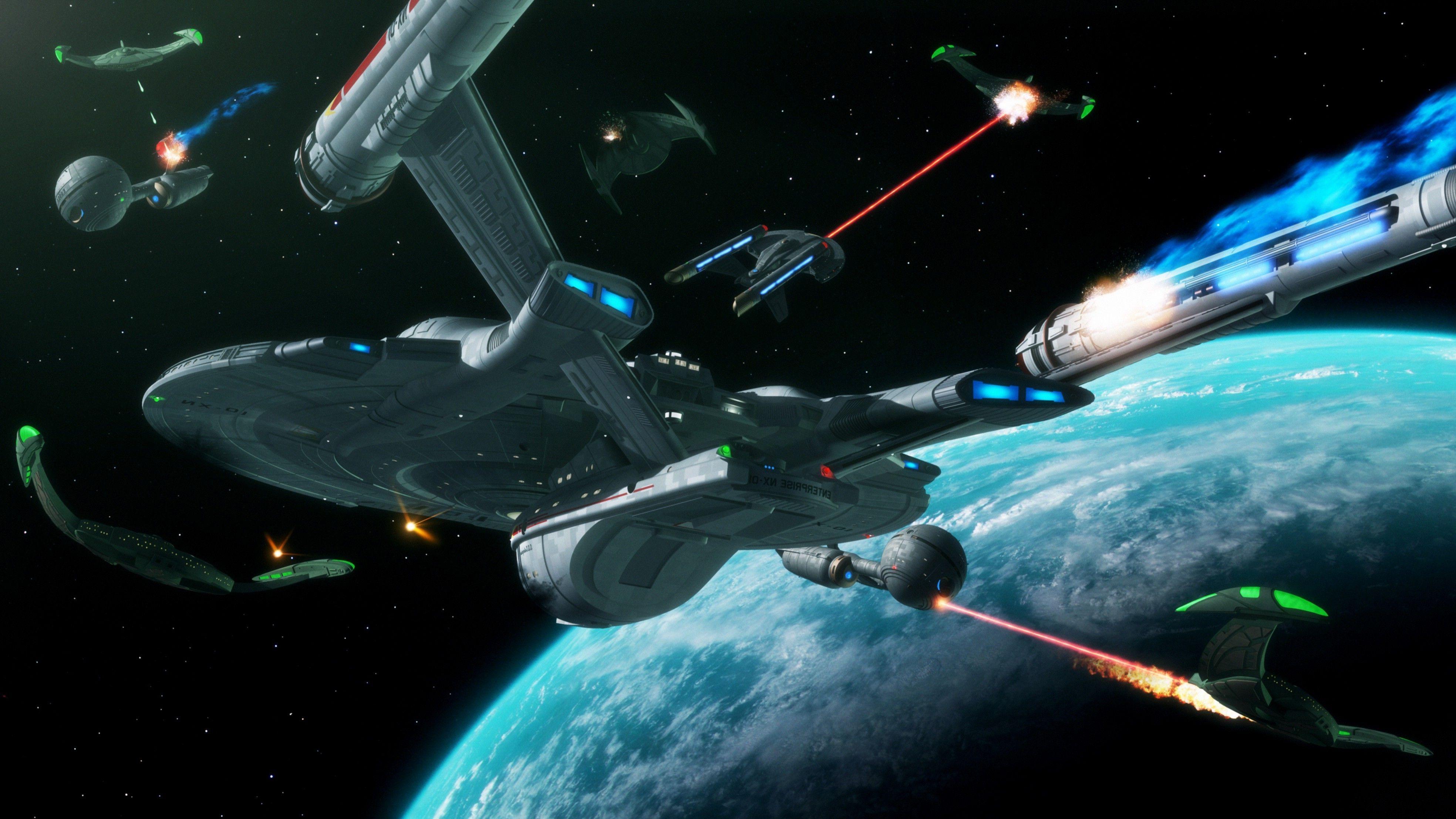 Star Trek, USS Enterprise (spaceship), Space, Battle Wallpaper HD