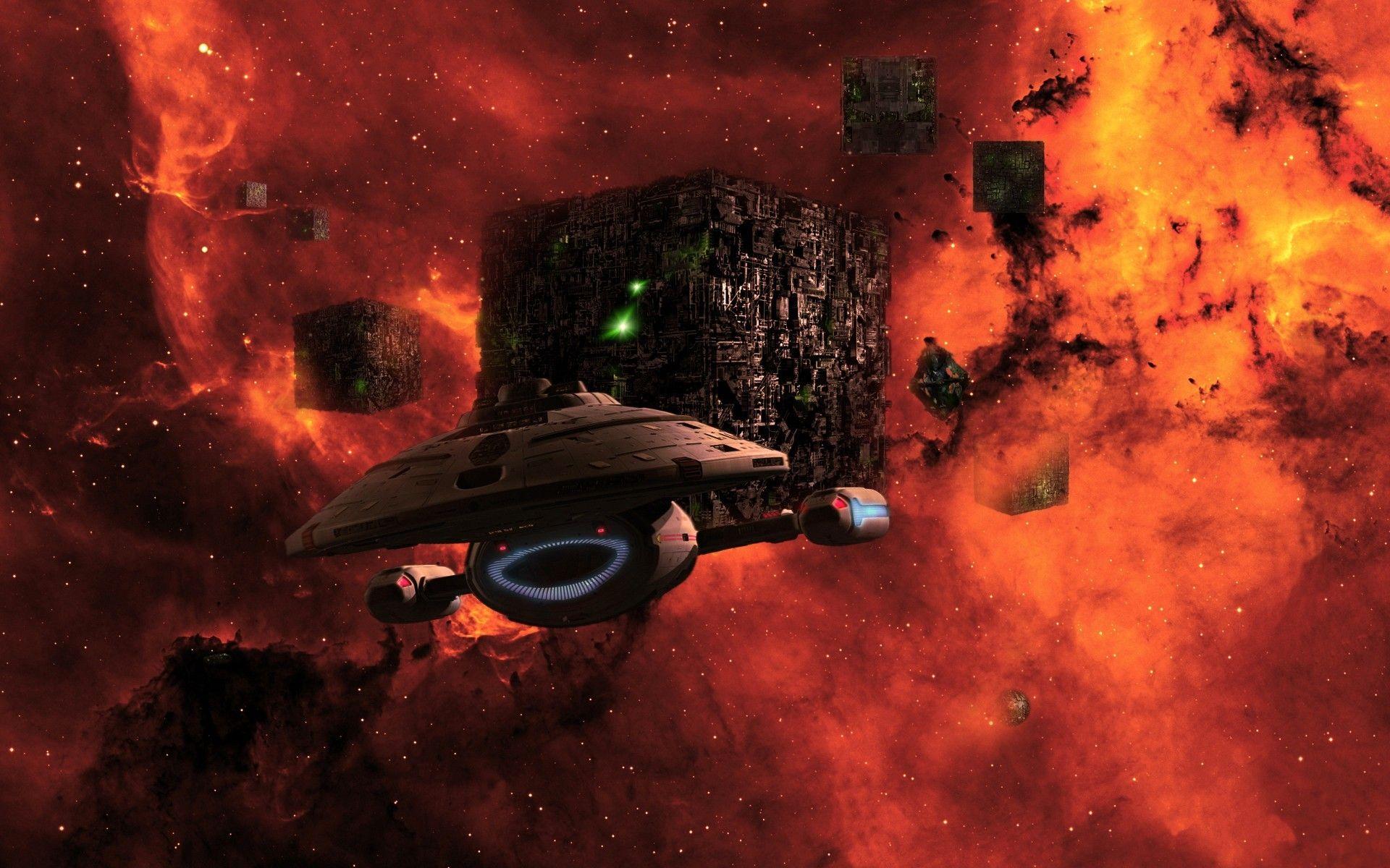 Simply: Star Trek USS Voyager cubes destruction