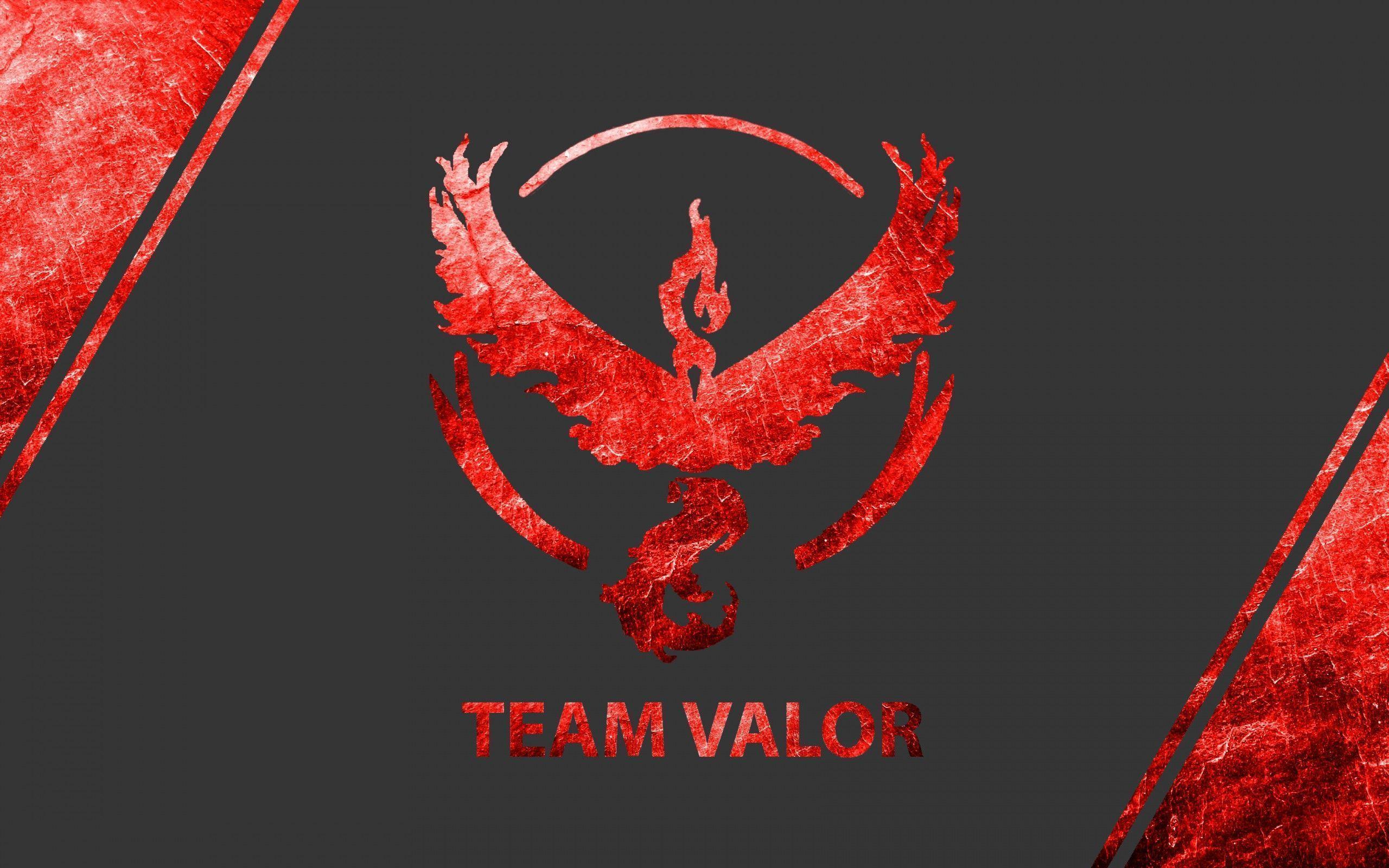 Wallpaper Pokemon Go, Team Valor, Team Red, 4K, Games