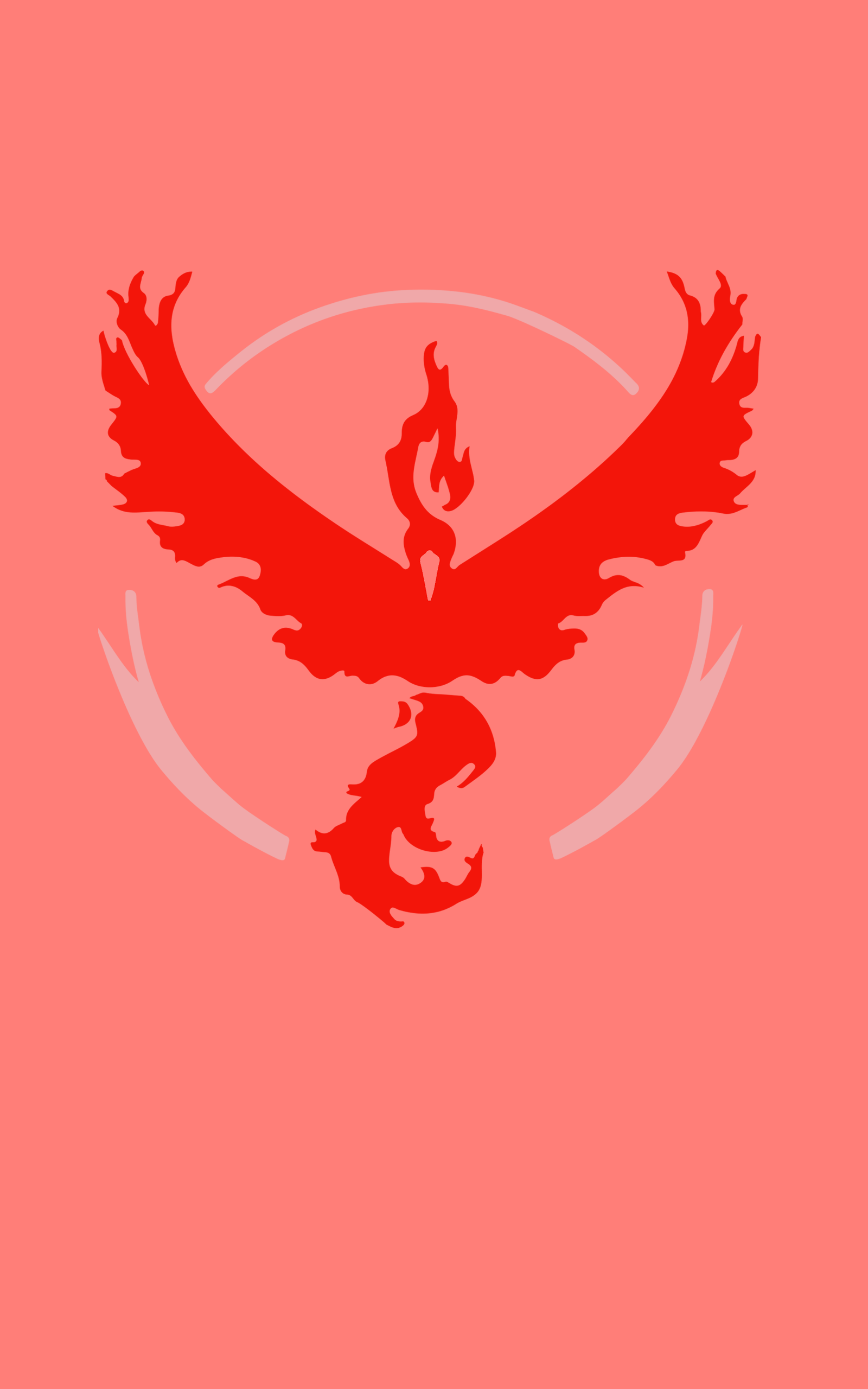 Made some team valor iPhone wallpaper