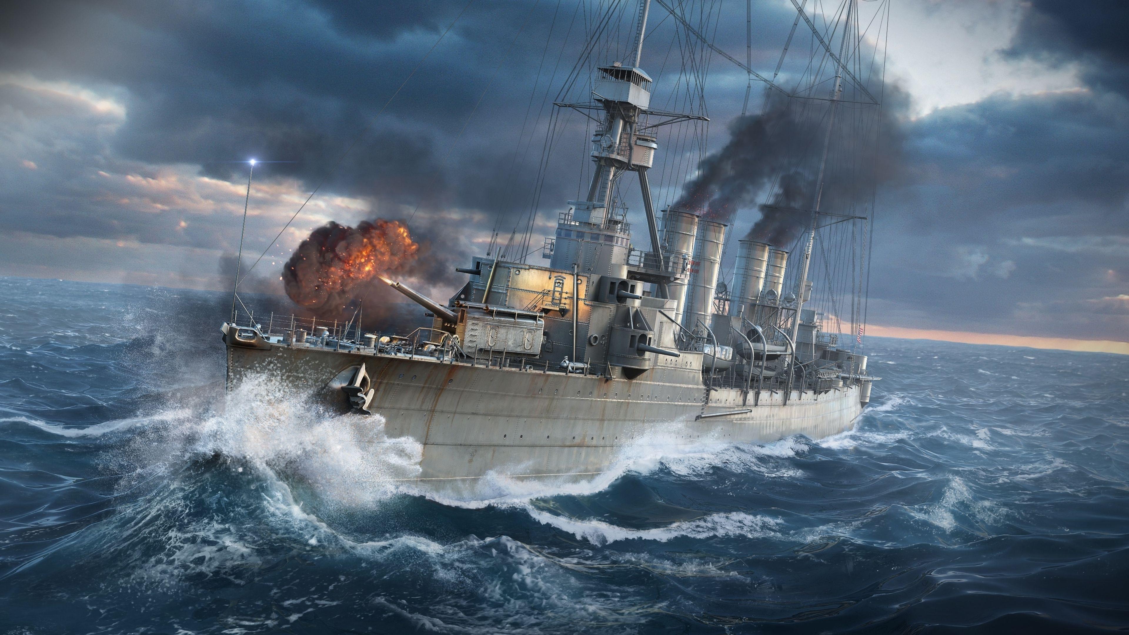 4K Ultra HD World of warships Wallpaper HD, Desktop Background