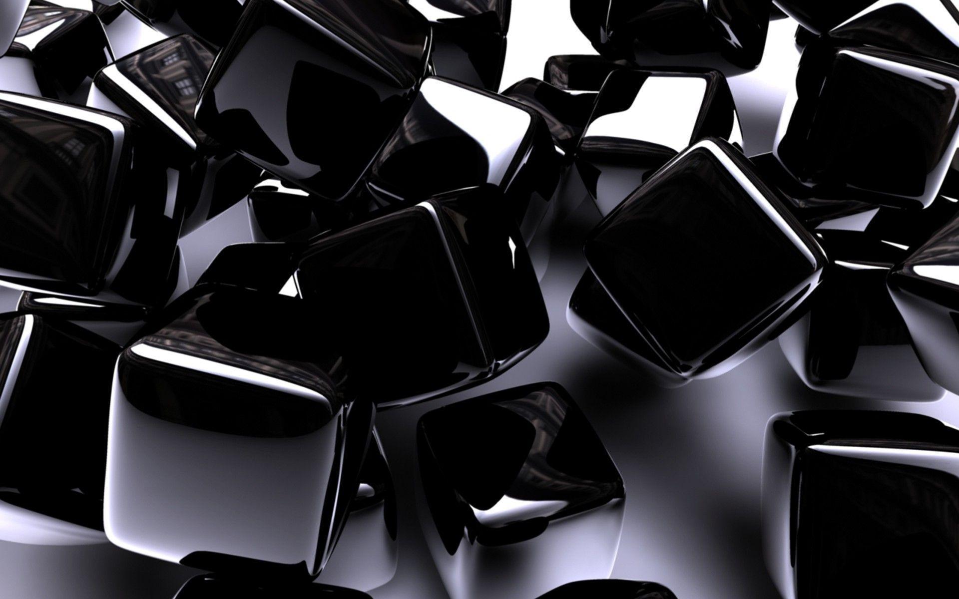 Black Sapphire Cubes Wallpaper HD / Desktop and Mobile Background
