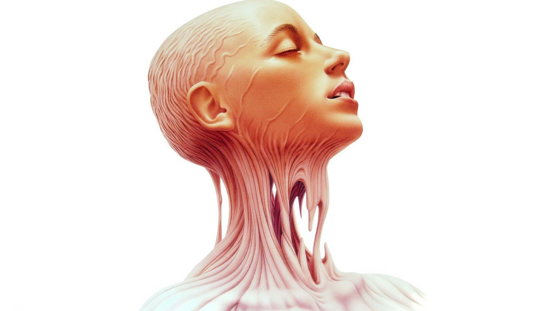 Anatomy human body face girl wallpaperx1080