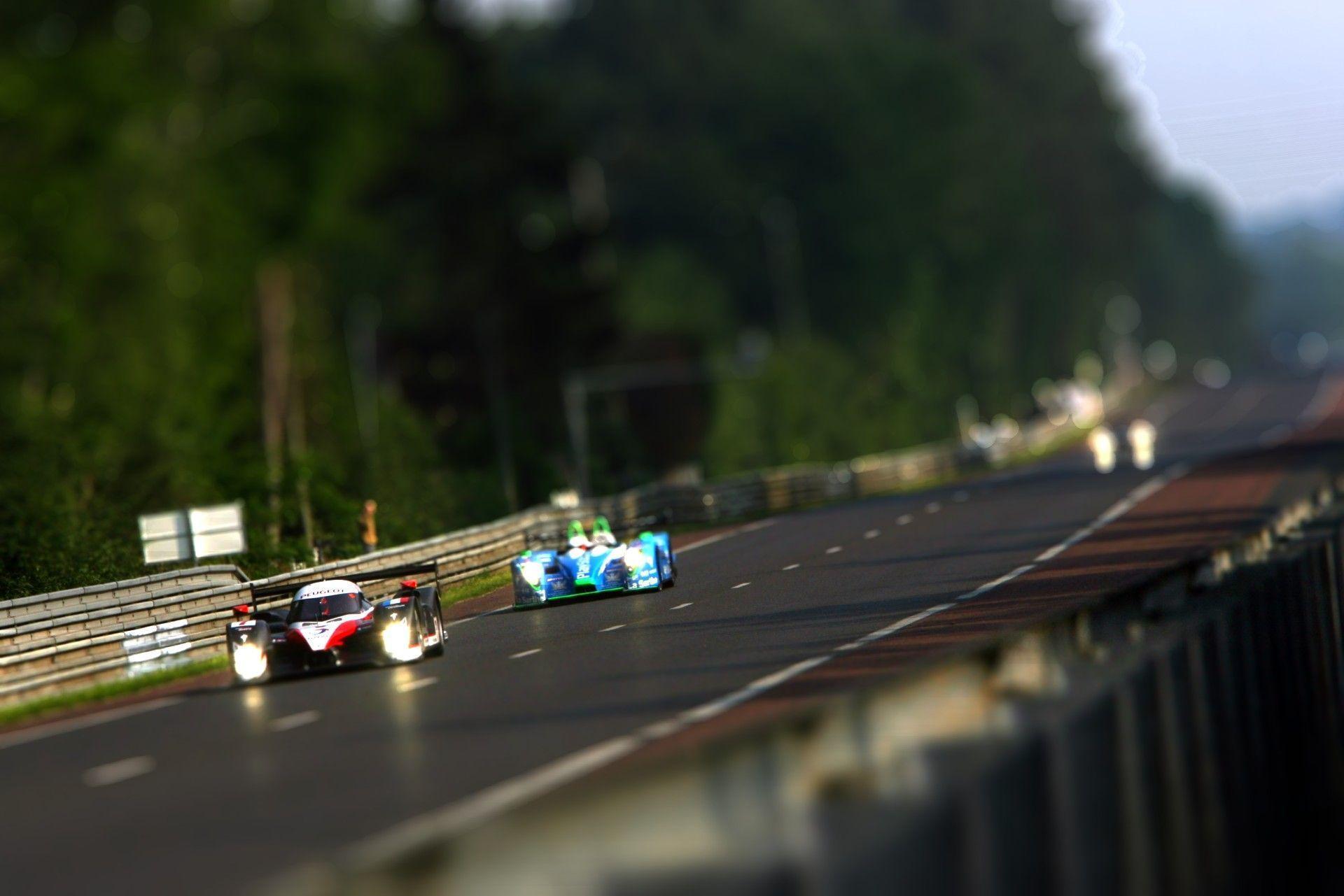 Le Mans, Peugeot, Race, Tilt Shift Wallpaper
