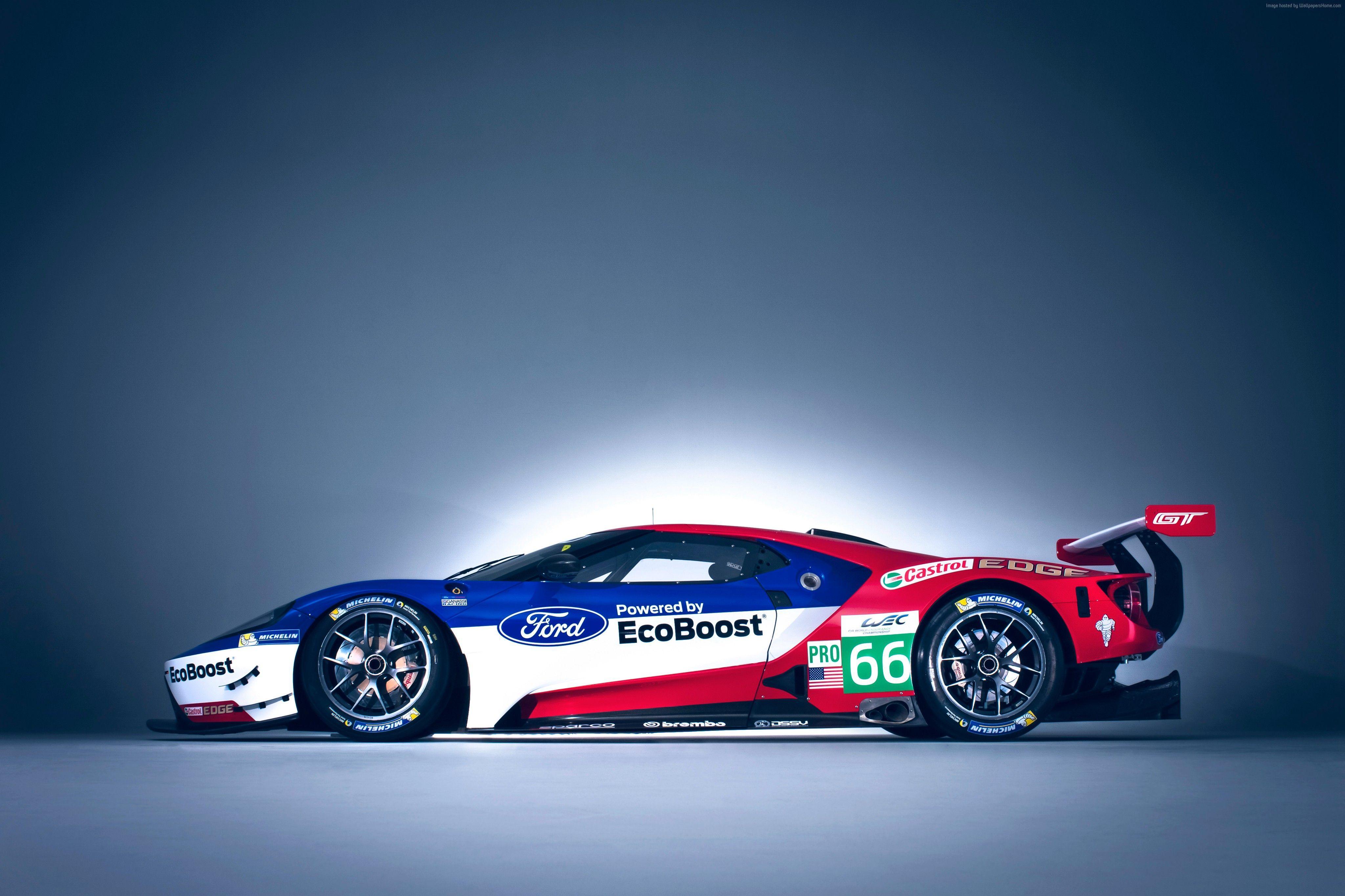 Wallpaper Ford GT Race Car, 24 Hours of Le Mans, Cars & Bikes
