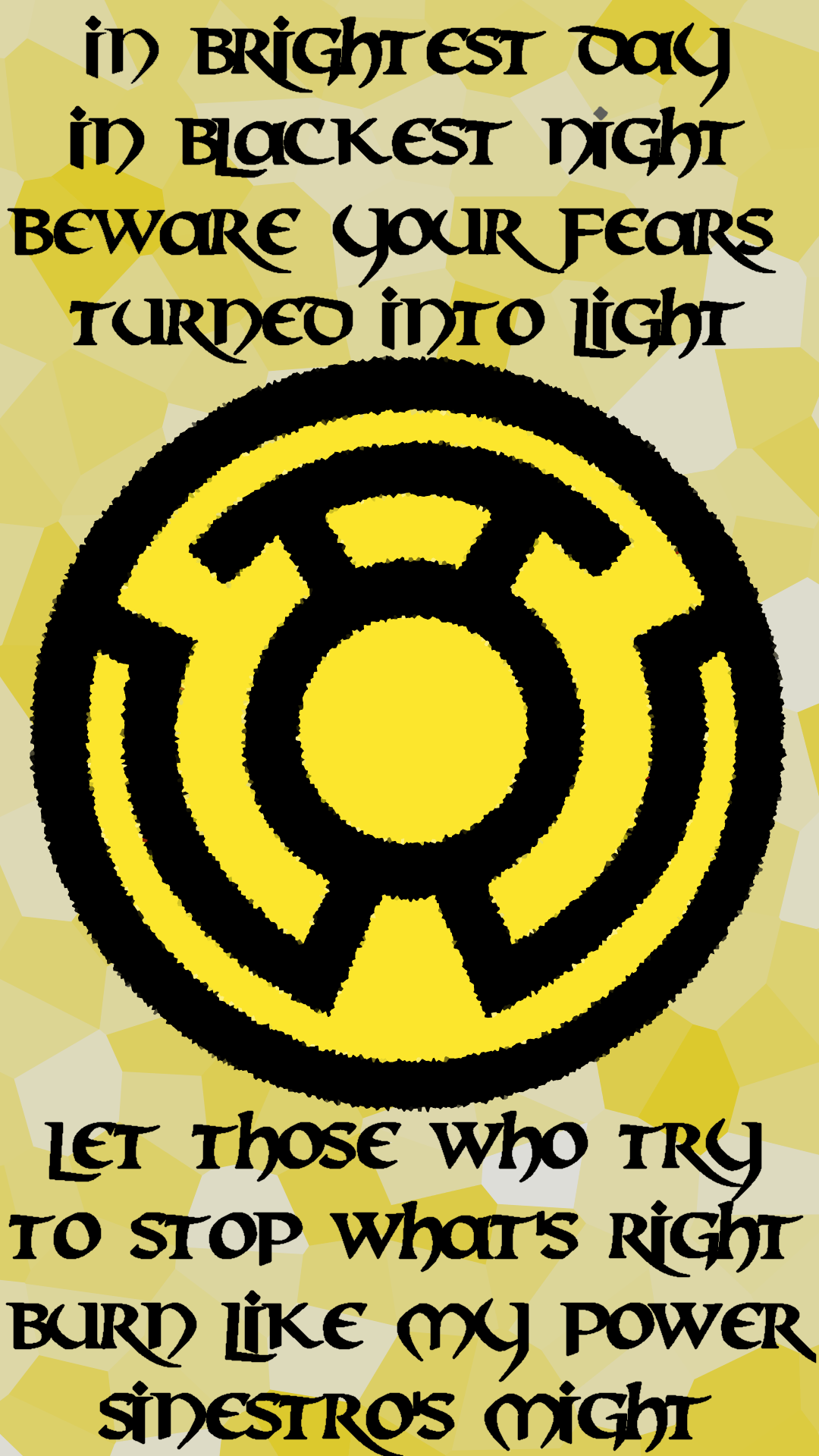 PHONE WALL] OC Sinestro Corps Wallpaper [1080x1920]