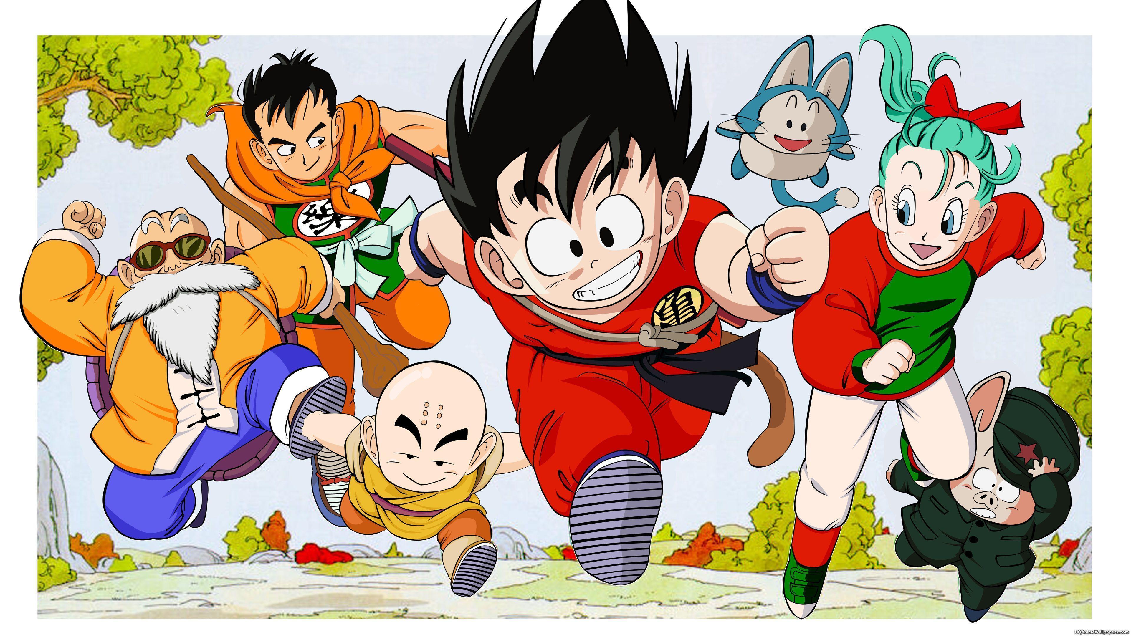 Dragon Ball Super Wallpaper Goku and Friends at Childhood