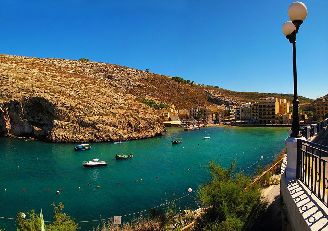 Wallpaper Malta Munxar Scenery Rivers Cities