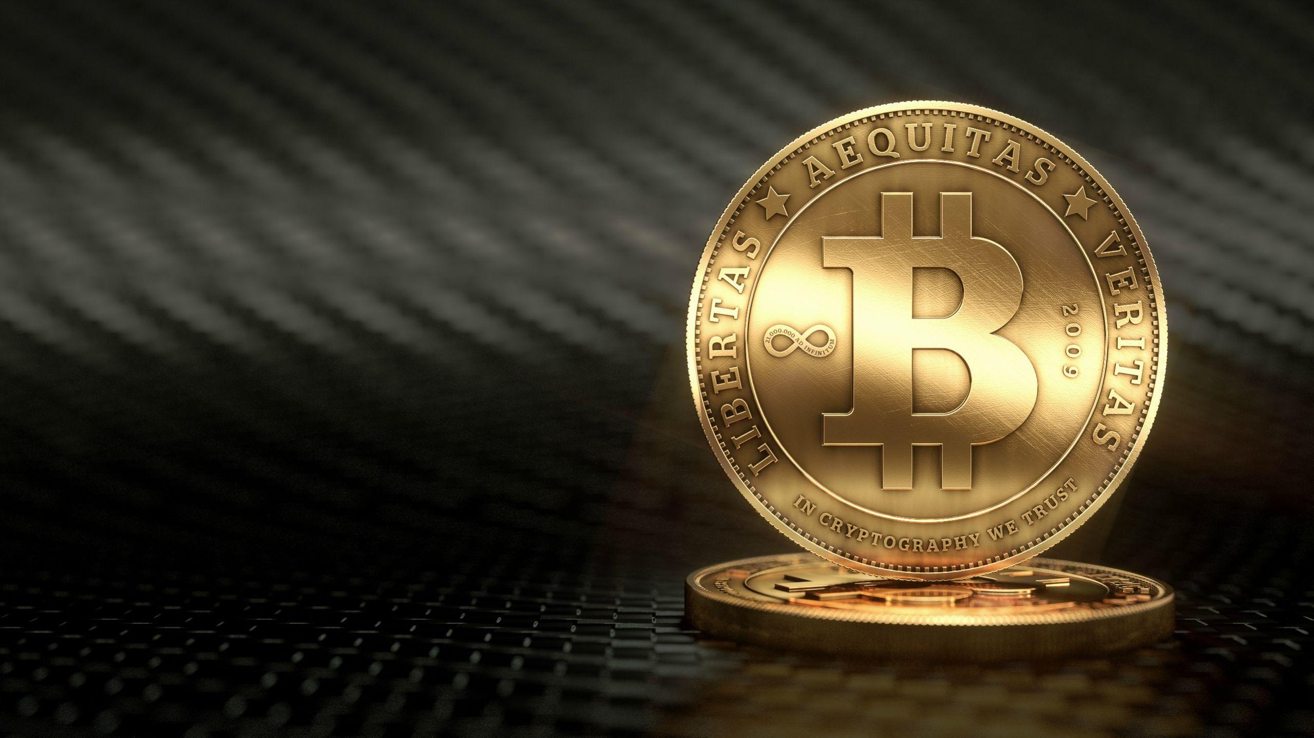 Gold Coin Bitcoin wallpaper and image, picture, photo