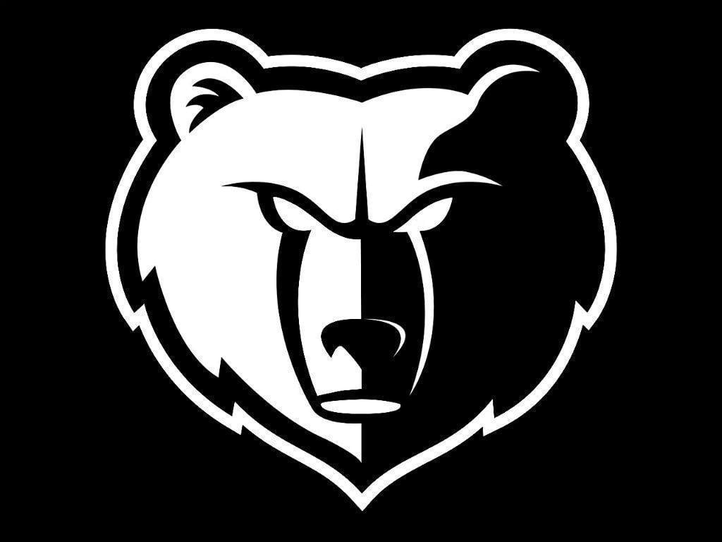 memphis grizzlies logo. Memphis Grizzlies Black & White by