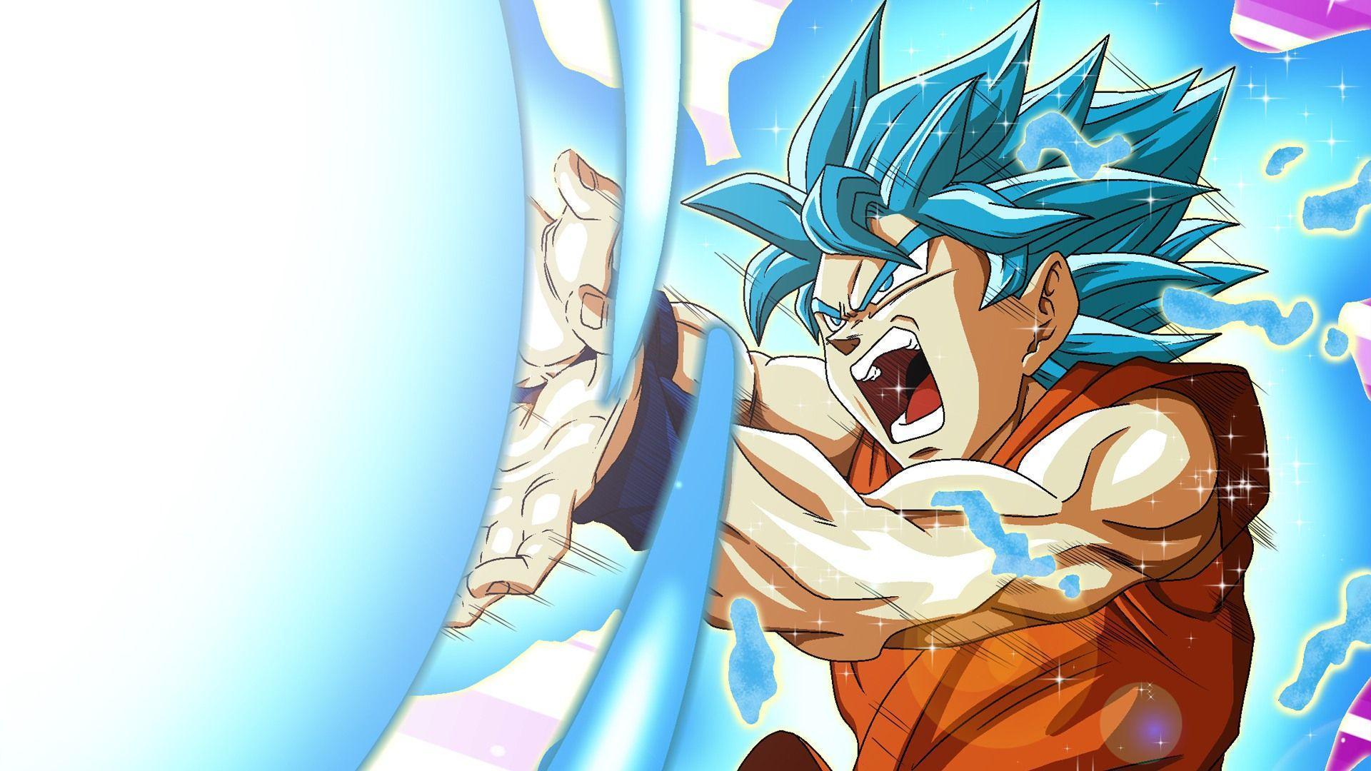 Goku Super Saiyan Blue Kamehameha Wa. Wallpaper
