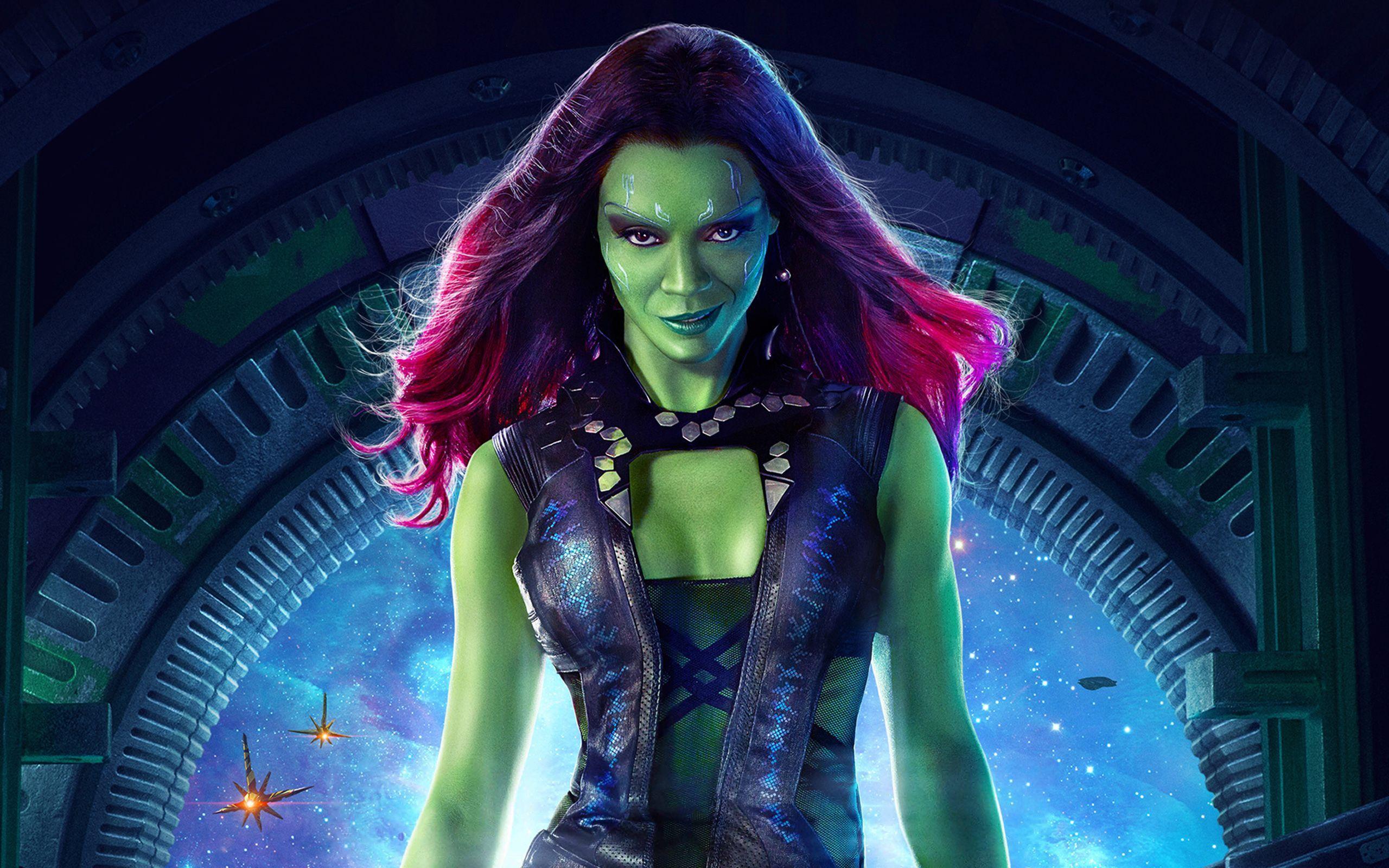 Zoe Saldana as Gamora Wallpaper