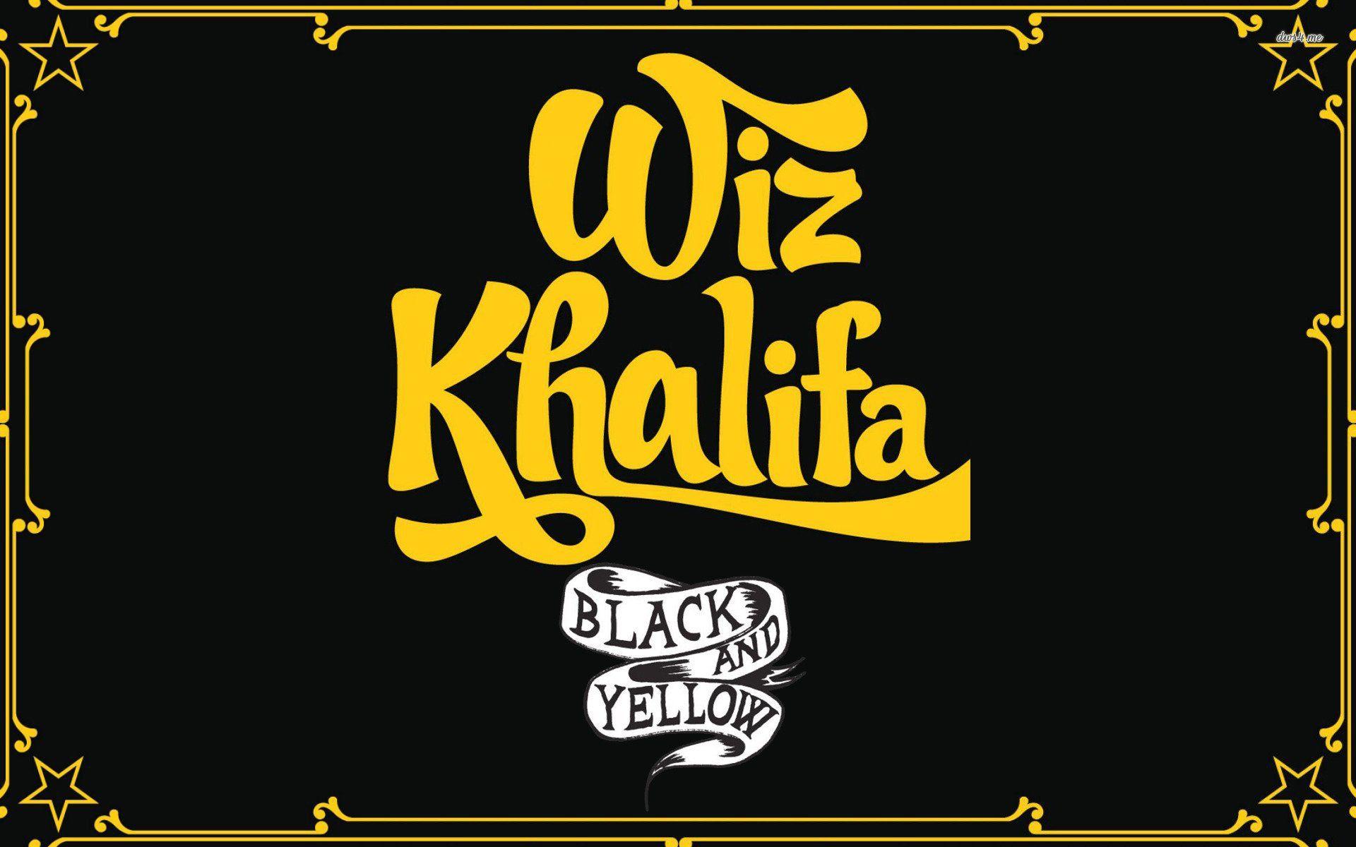 Wiz Khalifa Black And Yellow Wallpaper 897252