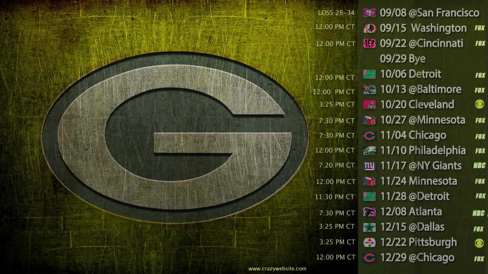 Packers 2015 Schedule Wallpaper
