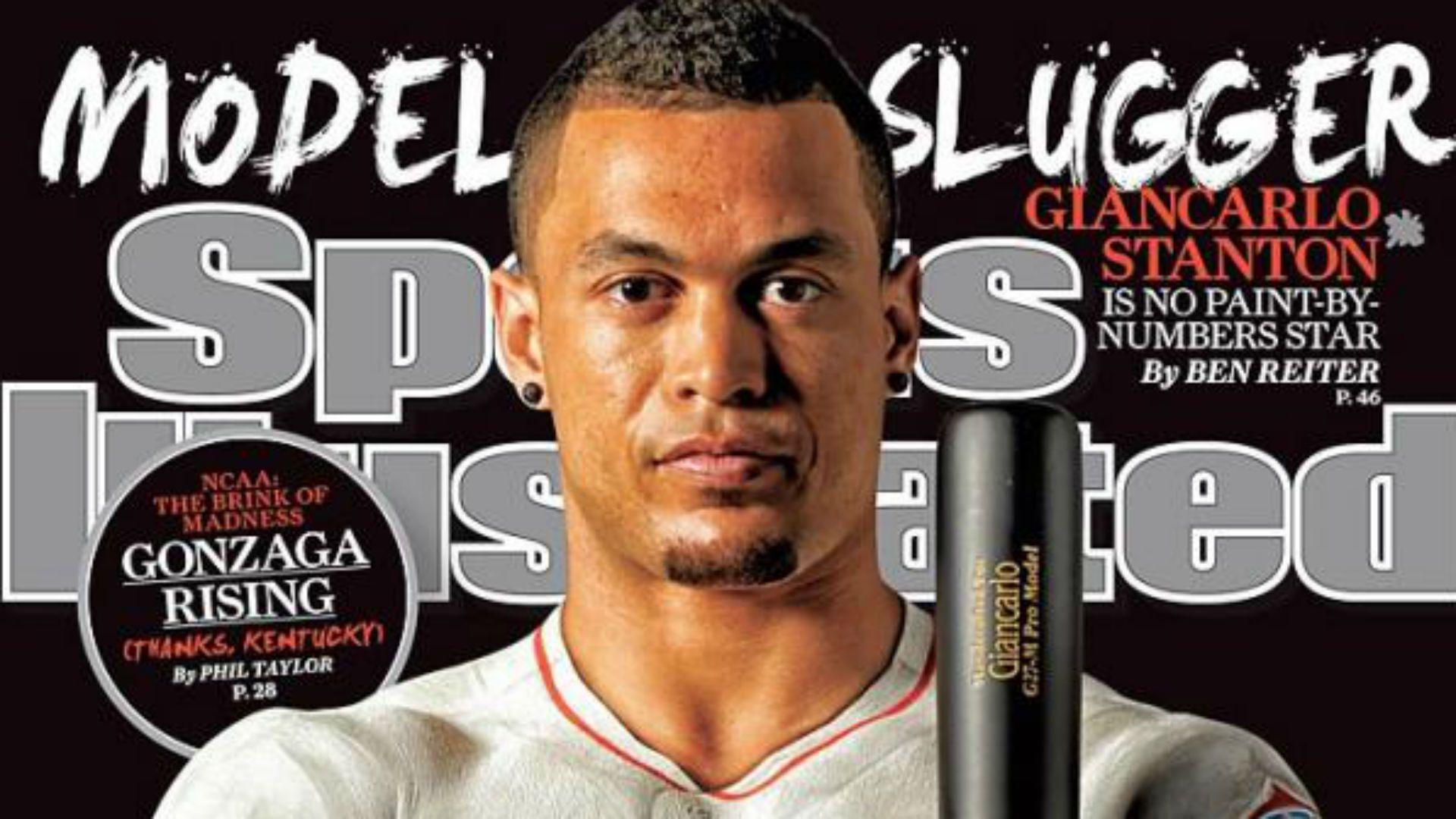 Giancarlo Stanton graces 'SI' cover wearing body paint. MLB