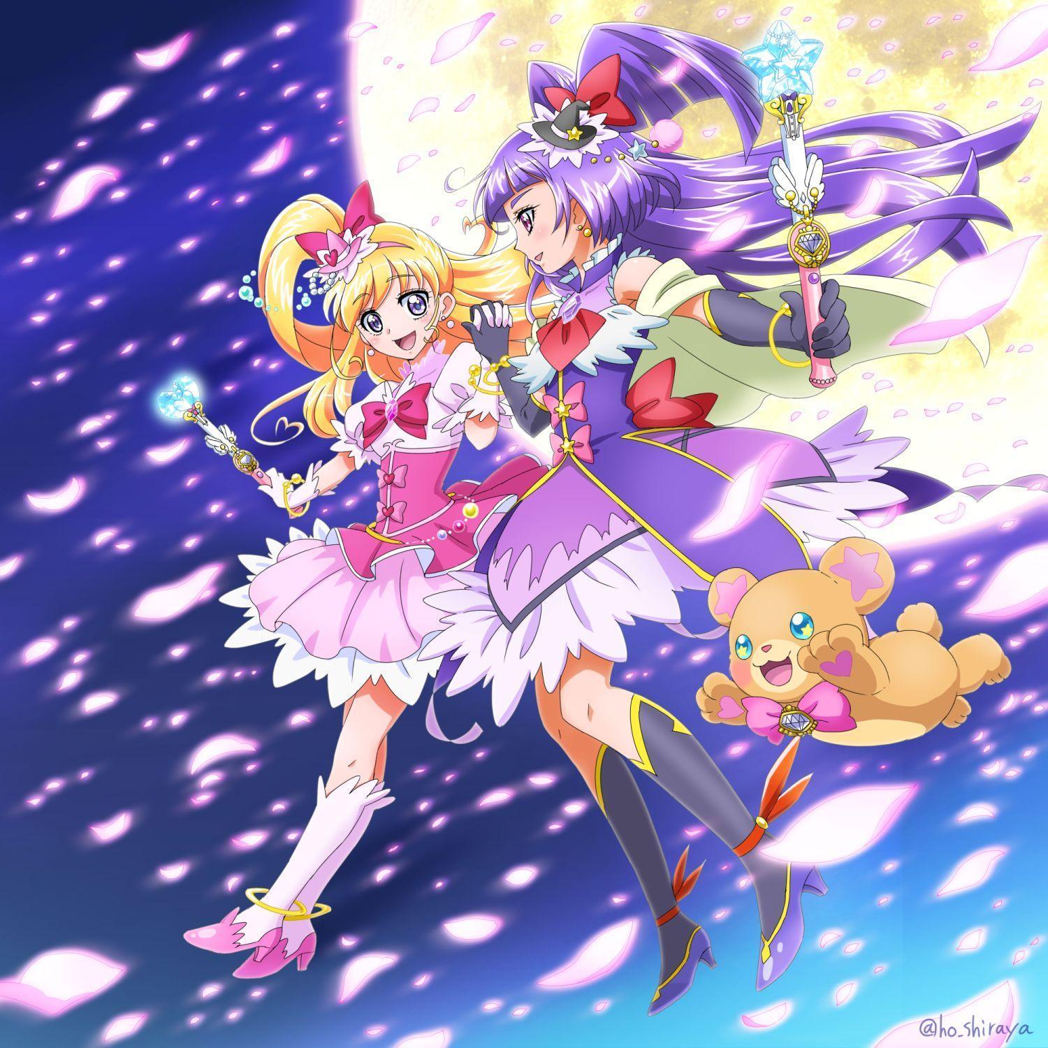 Cure Flora, Cure Miracle, Cure Whip & Sakura. Precure