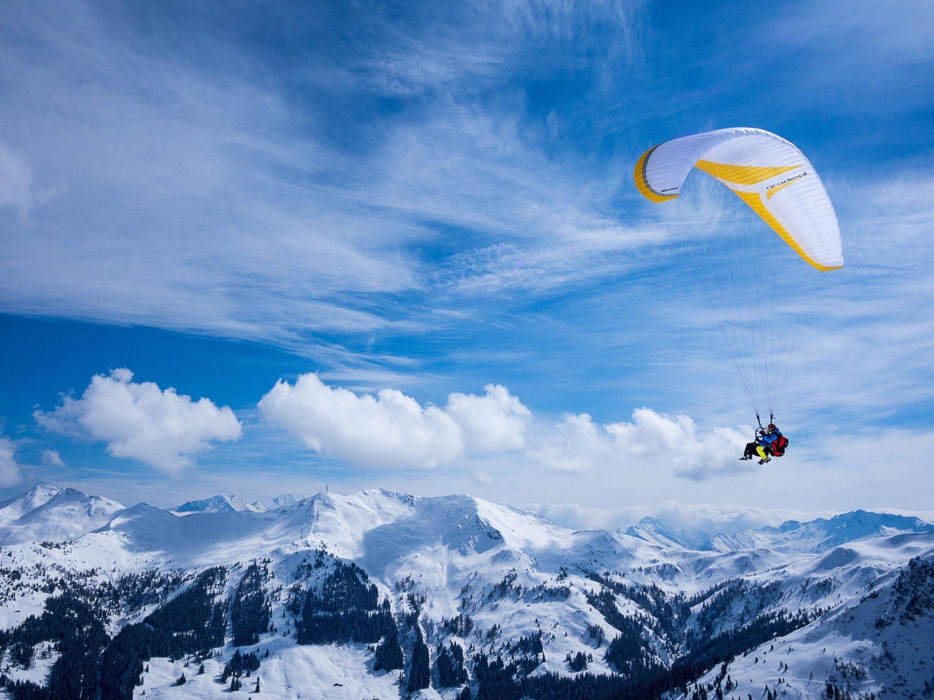 paragliding pilot tandem extreme sports HD wallpaper