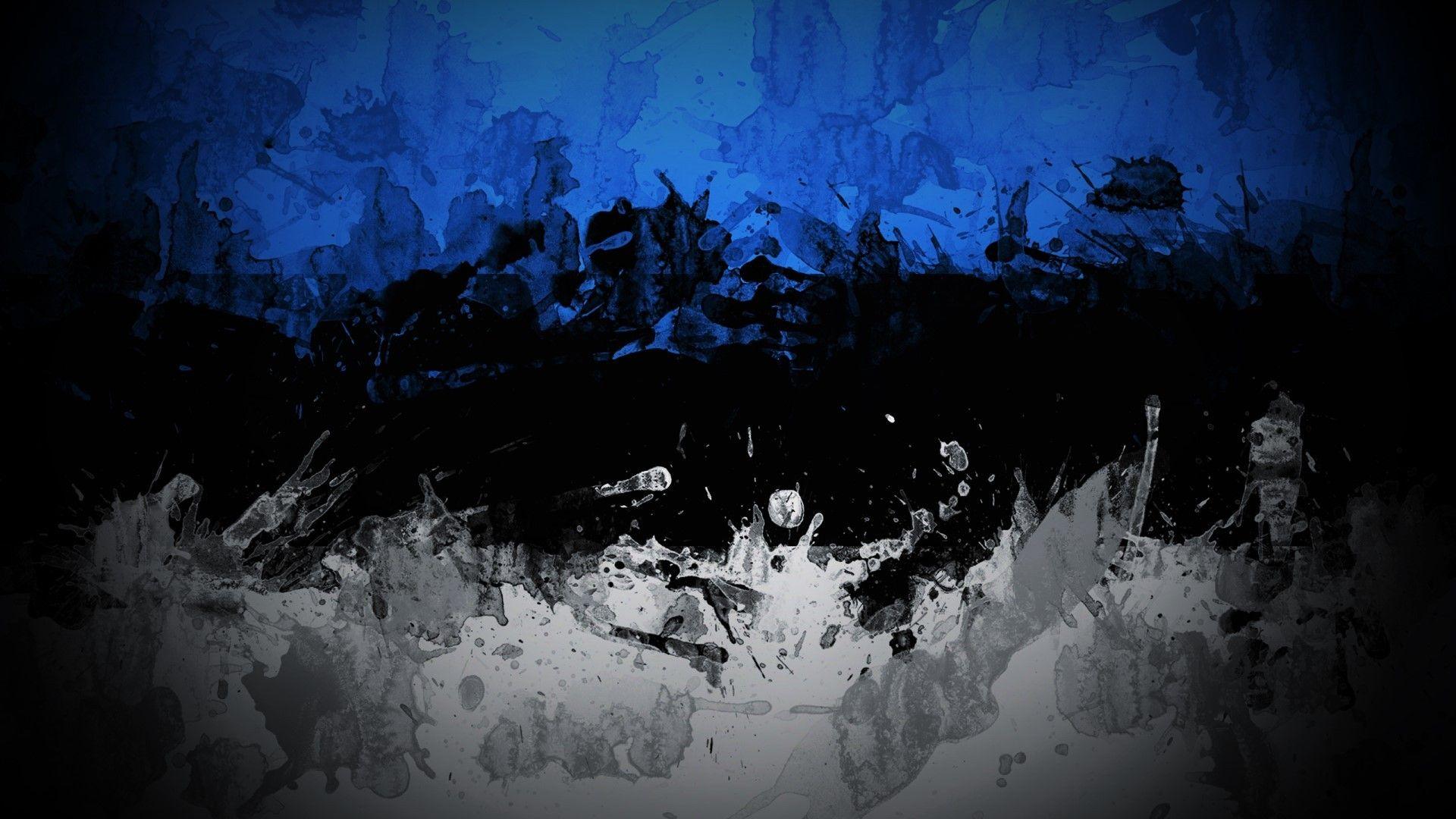 abstract, Blue, Dark, Black, White, Colorful, Estonia Wallpaper