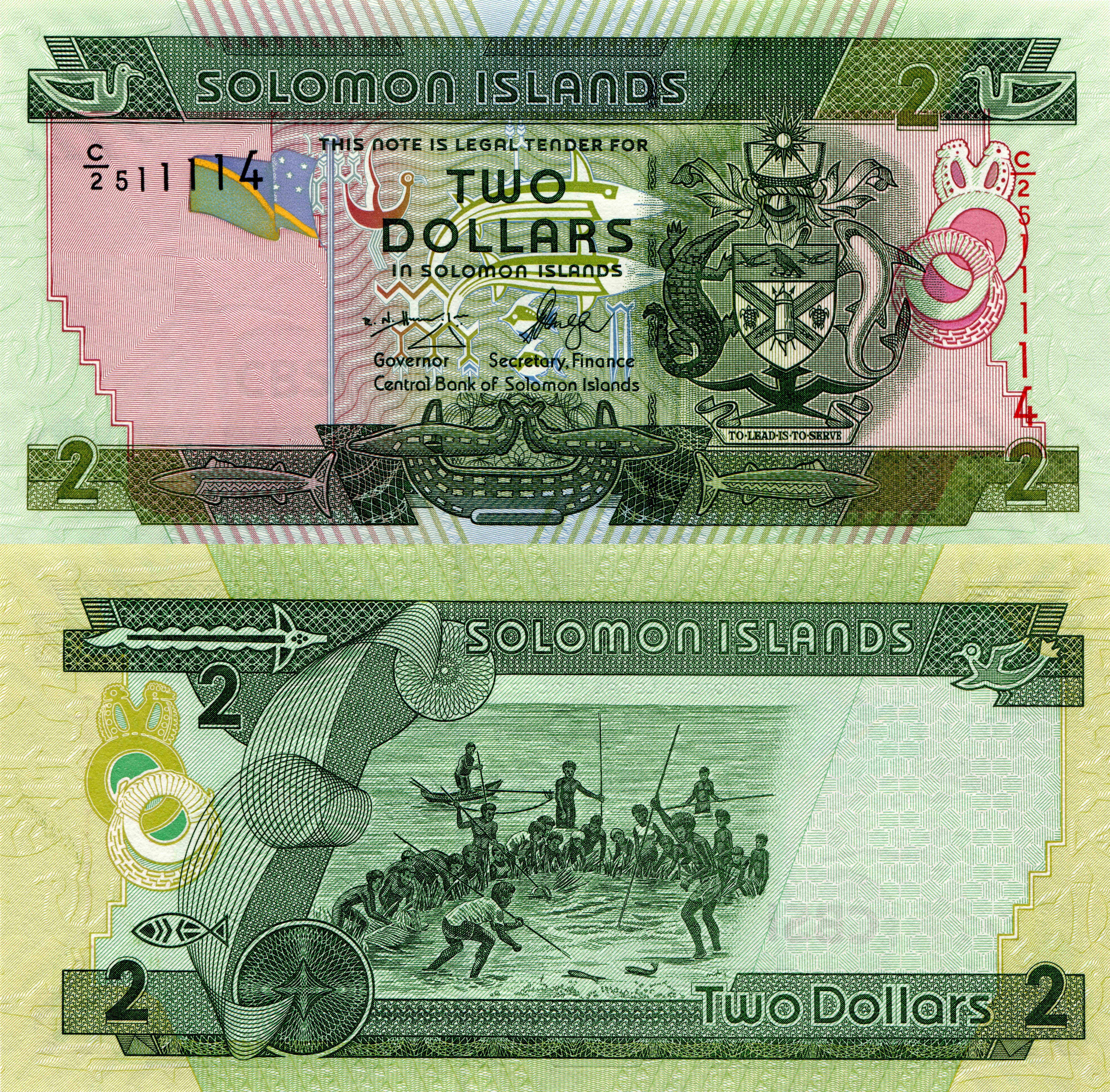 image Banknotes 2 dollar Solomon Islands Money 6632x6521