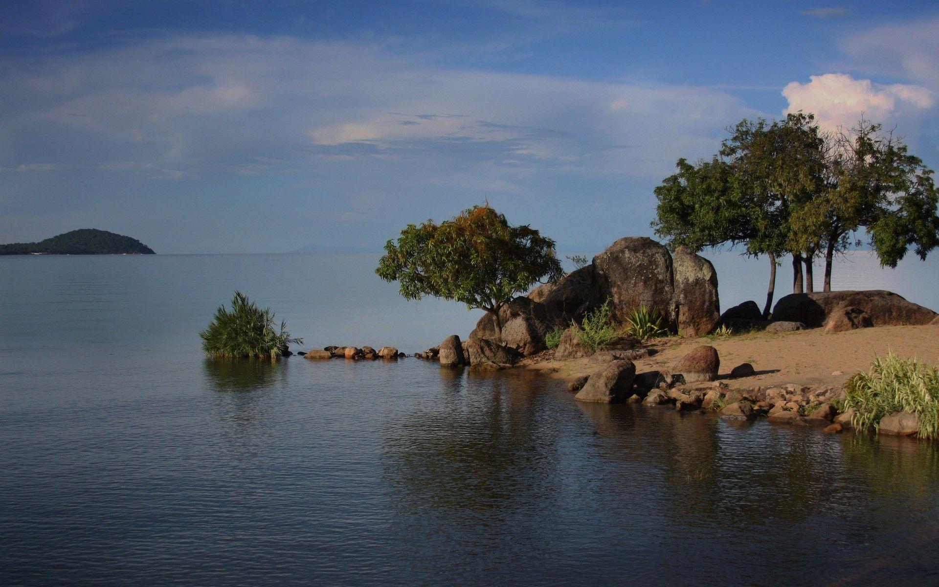Lake Malawi East Africa wallpaper. Lake Malawi East Africa stock