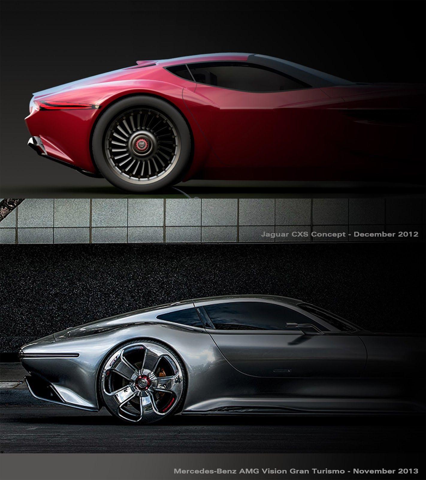 Jaguar CXS Concept Vs Mercedes Benz AMG Vision Gran Turismo