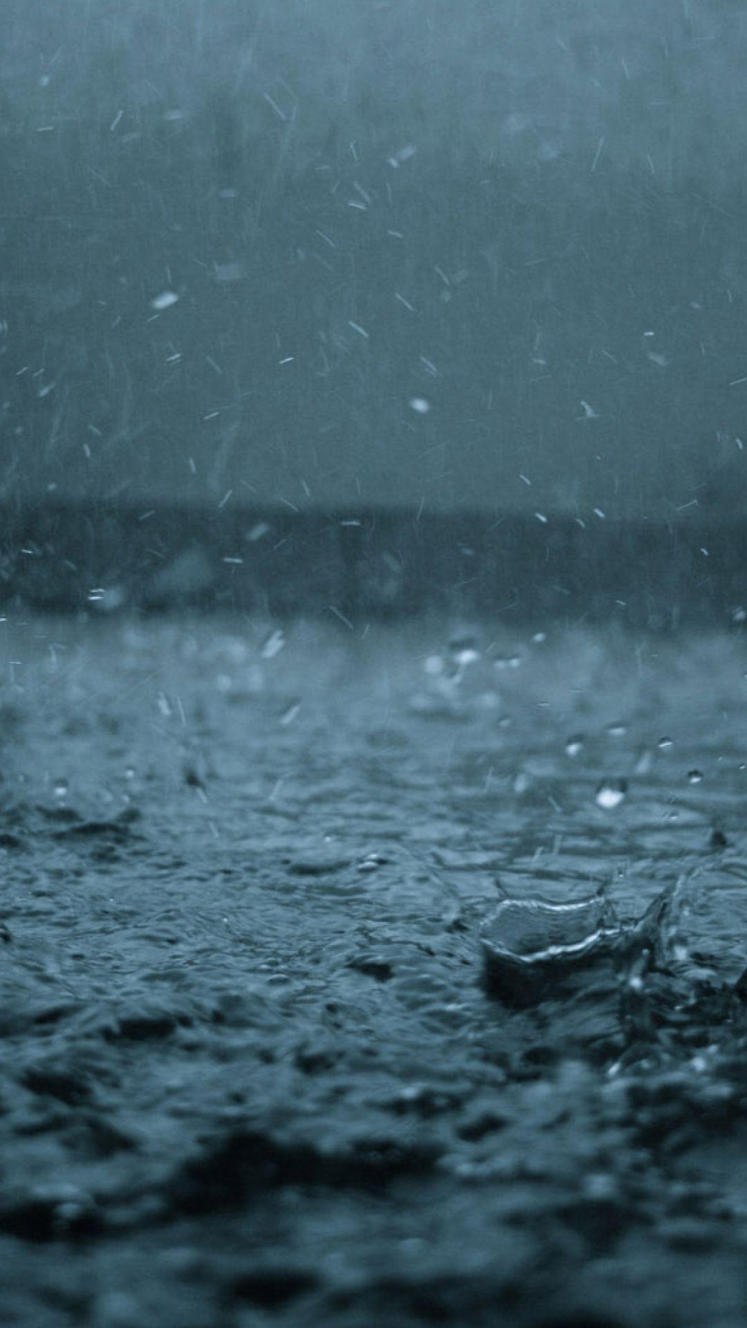 Download Wallpaper 1080x1920 Rain, Drops, Splashes, Heavy rain