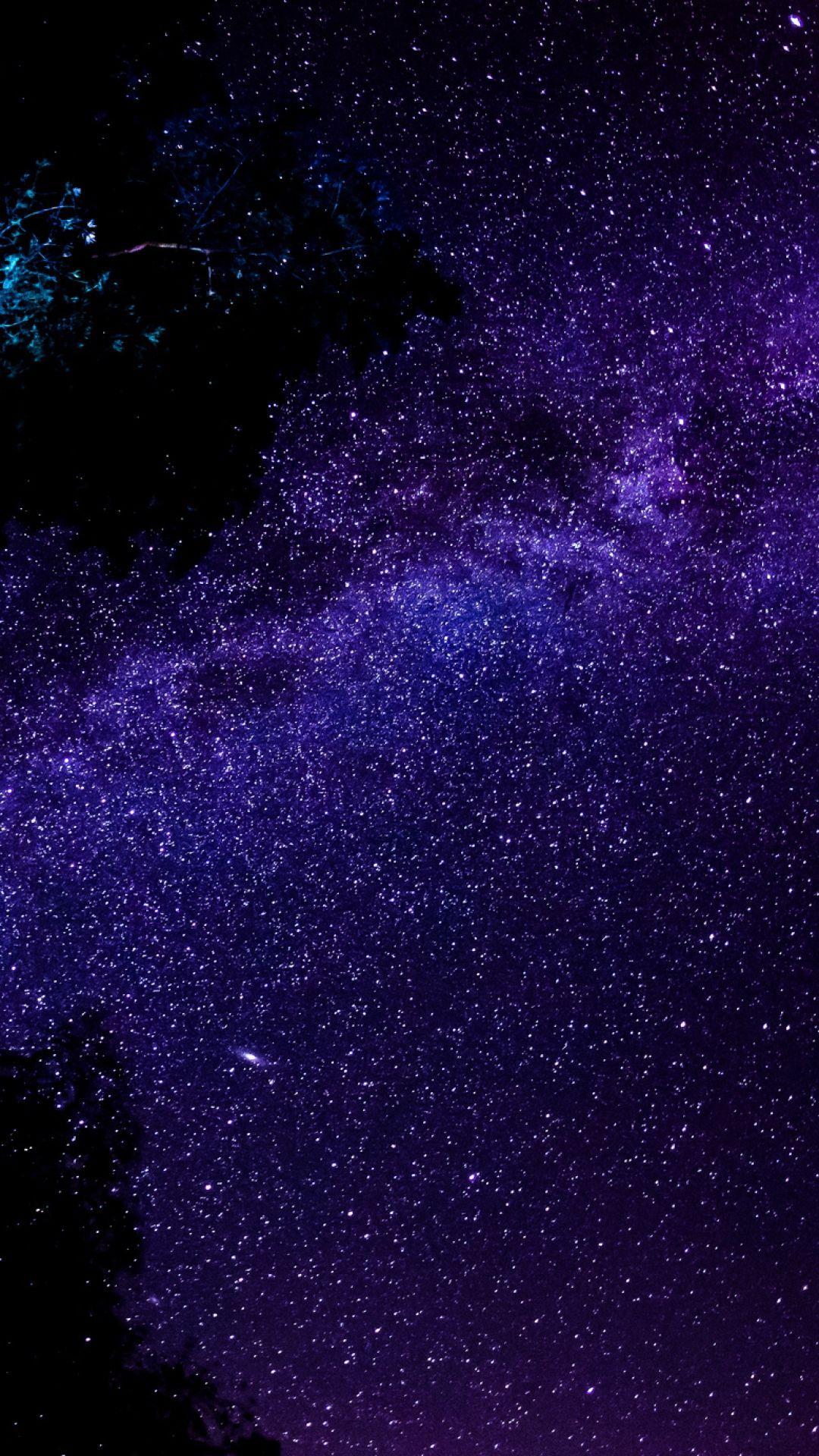 Download Wallpaper 1080x1920 Milky way, Stars, Night, Sky, Space