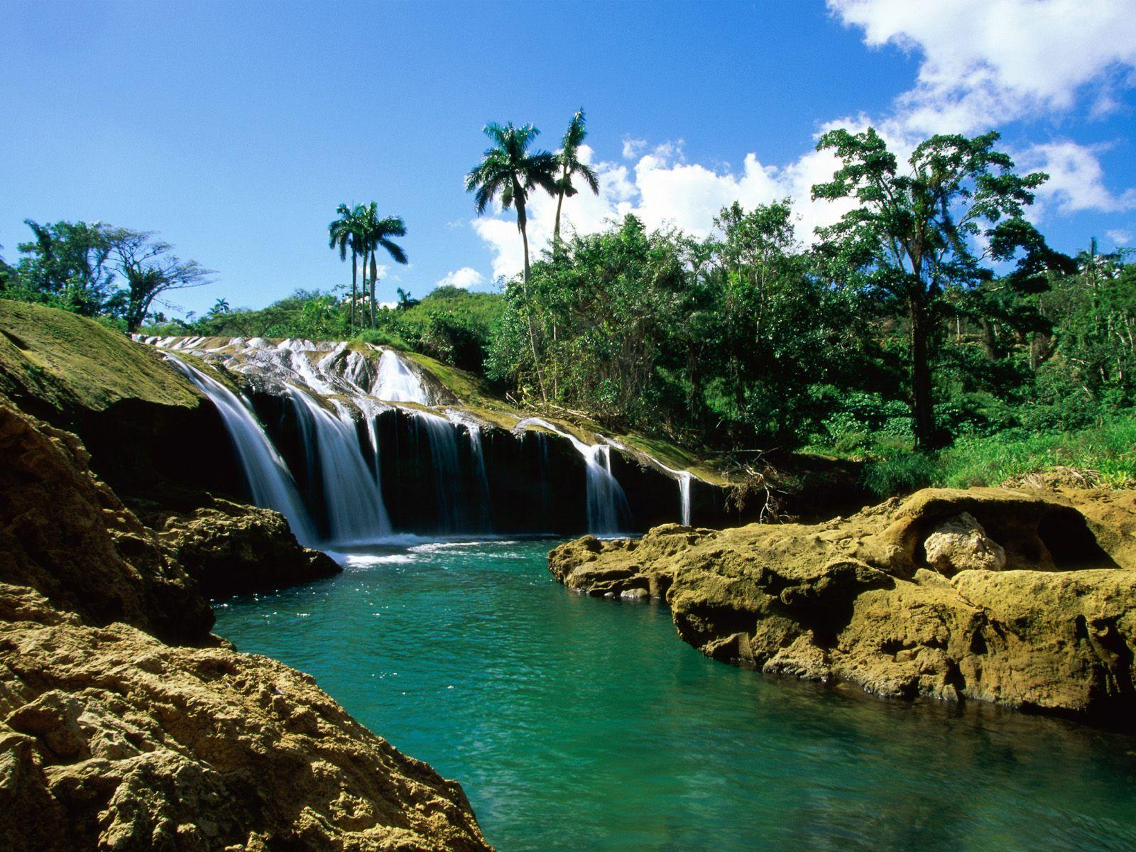Nature El Nicho Falls, Sierra de Trinidad, Cuba