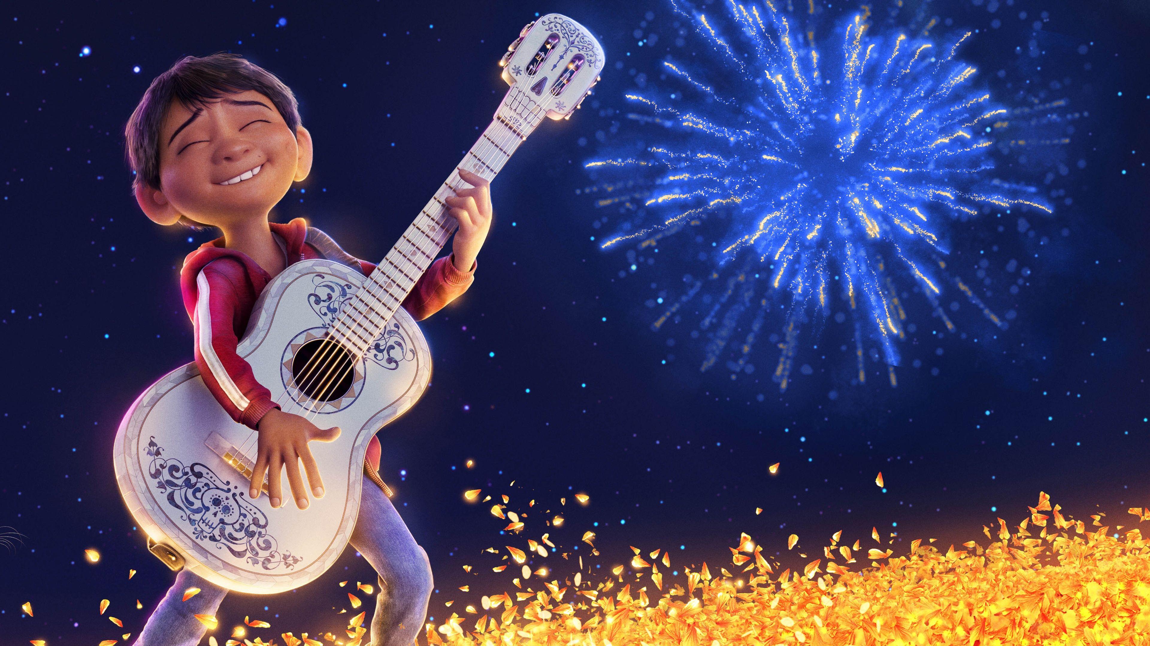 UHD 4K Coco Miguel Playing Guitar Animated Movie