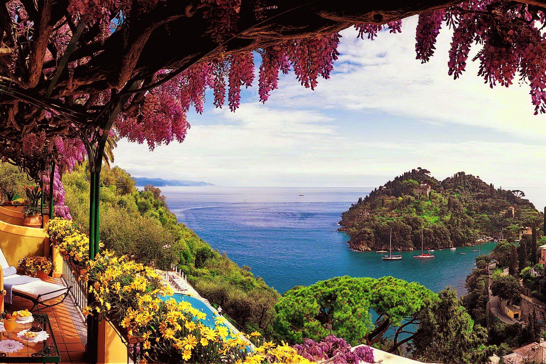 View From Amalfi Coast in Italy Wallpaper and Background