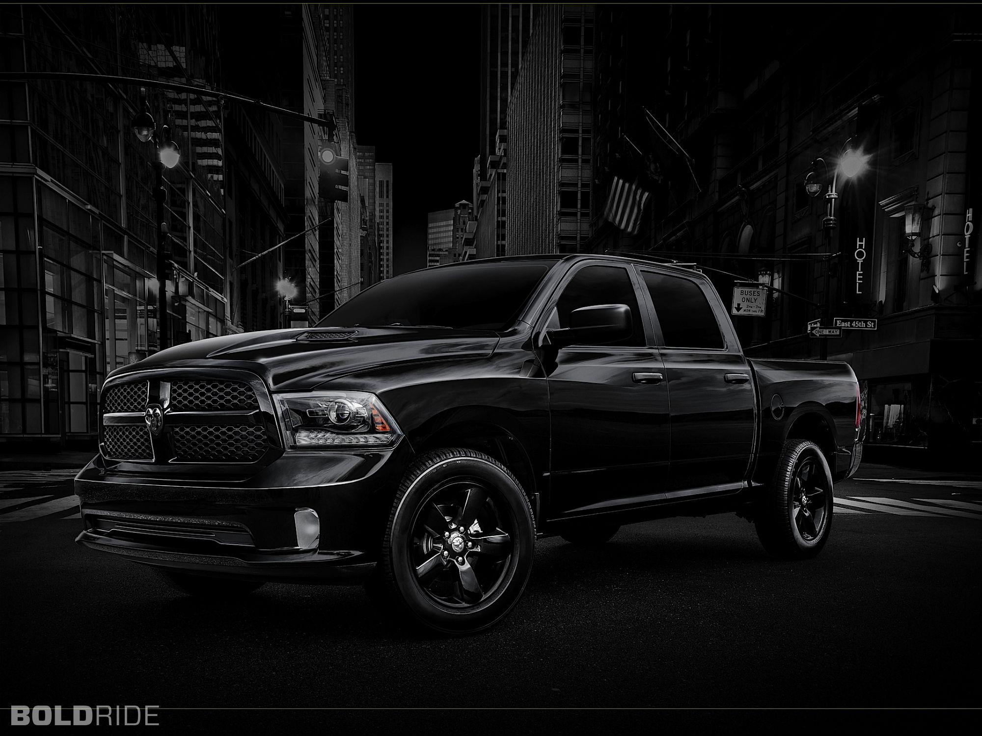 Black Dodge Ram 1500 Full HD Wallpaper