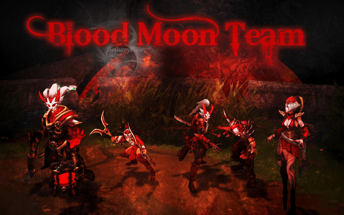 Blood Moon Team Wallpaper