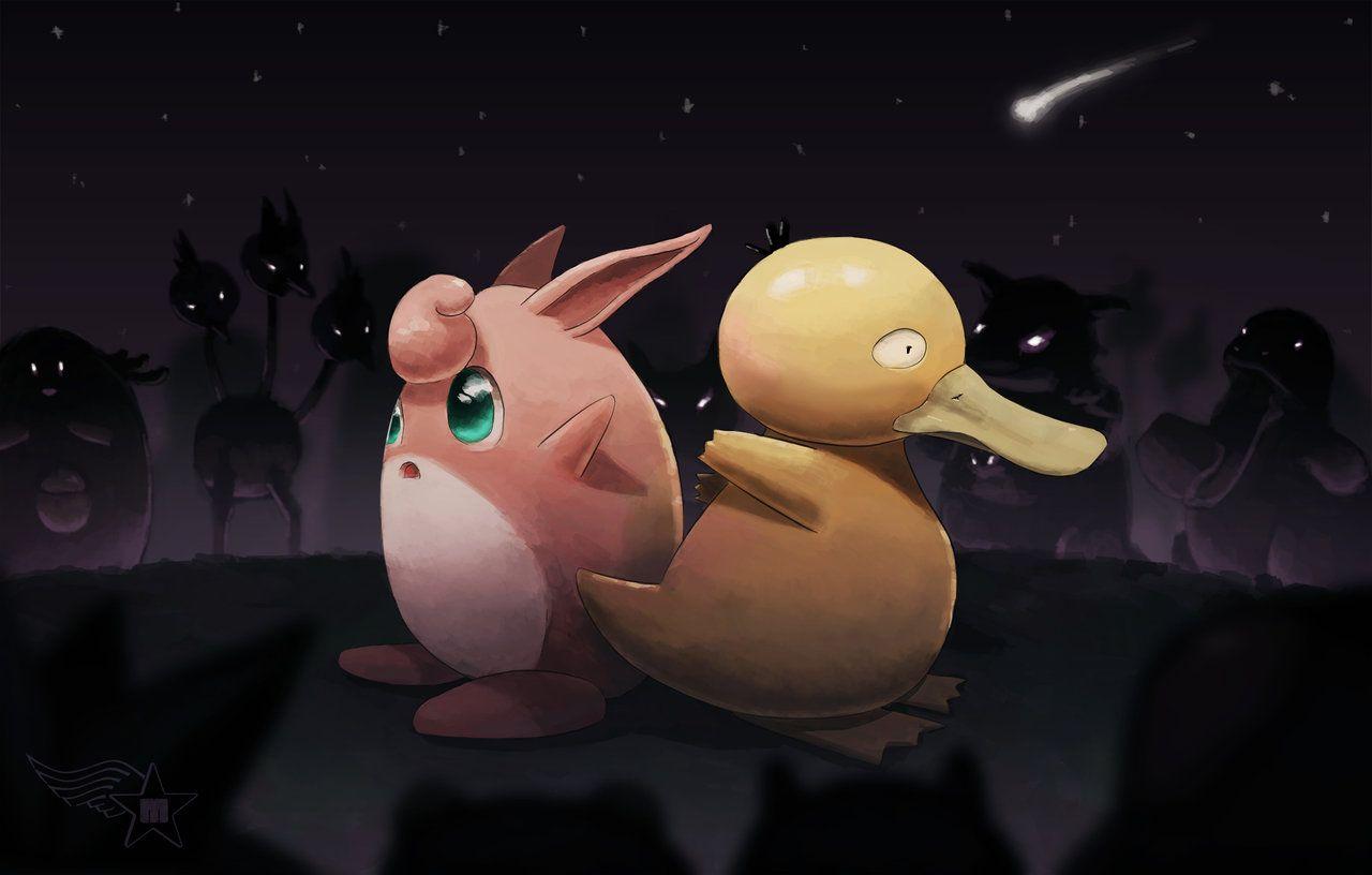 Wigglytuff and Psyduck