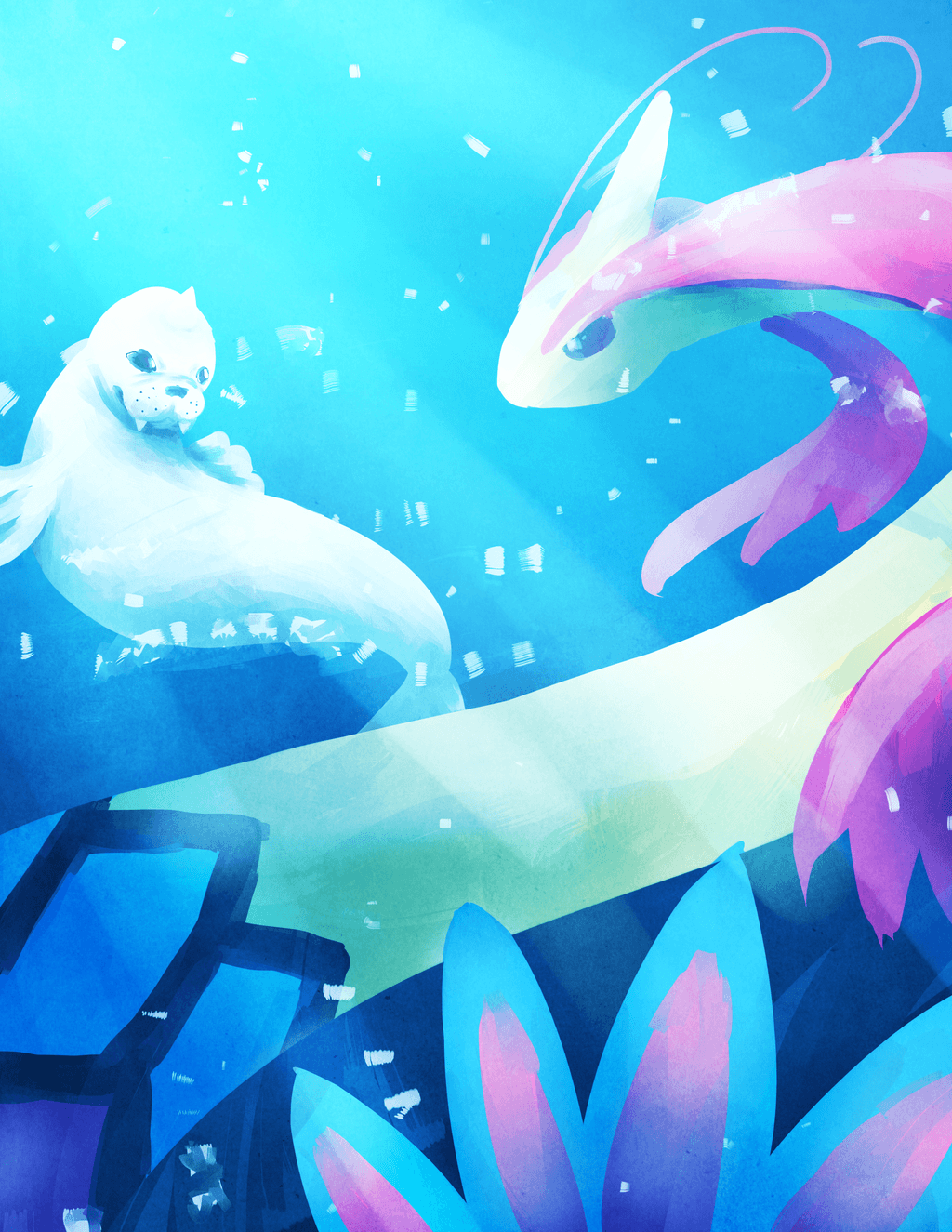 Milotic and Dewgong