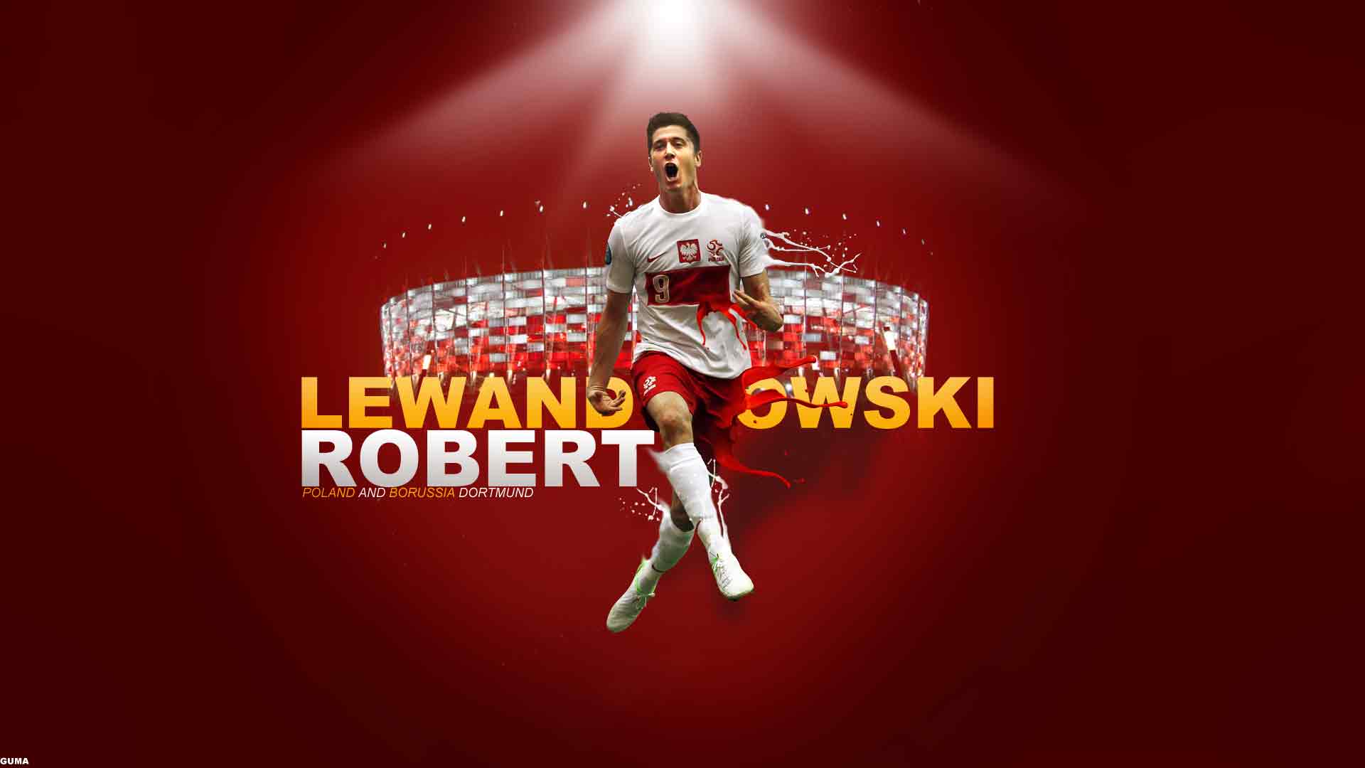 Polish Robert Lewandowski Wallpaper HD Wallpaper