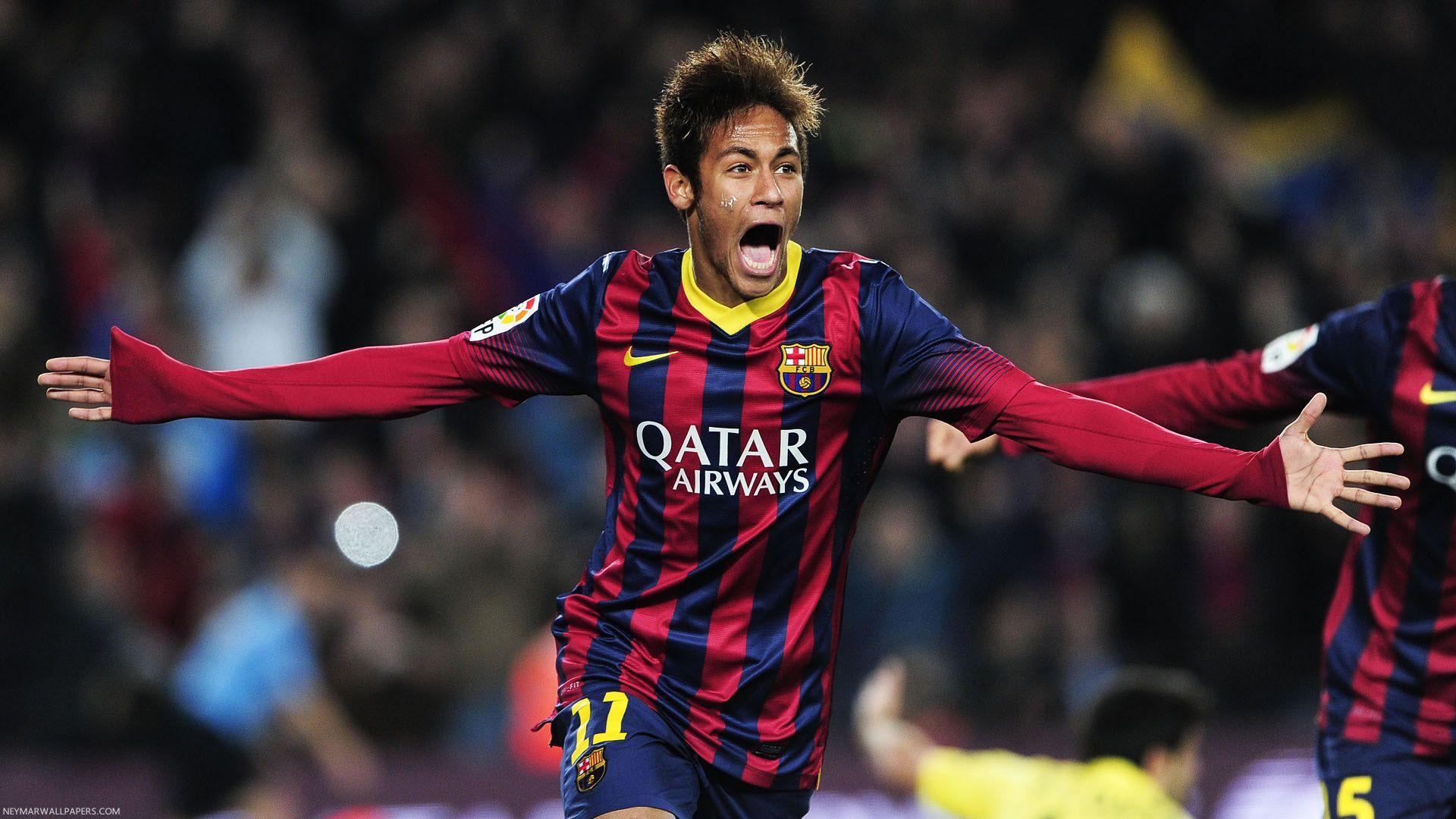Neymar screaming wallpaper