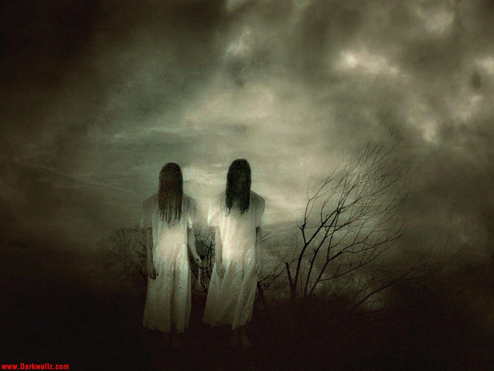 Real Horror. Scary Girls Background, here you can see Scary