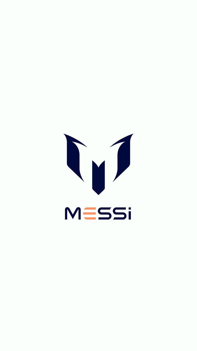 MESSI LOGO ART MINIMAL WHITE WALLPAPER HD IPHONE. Leo Messi